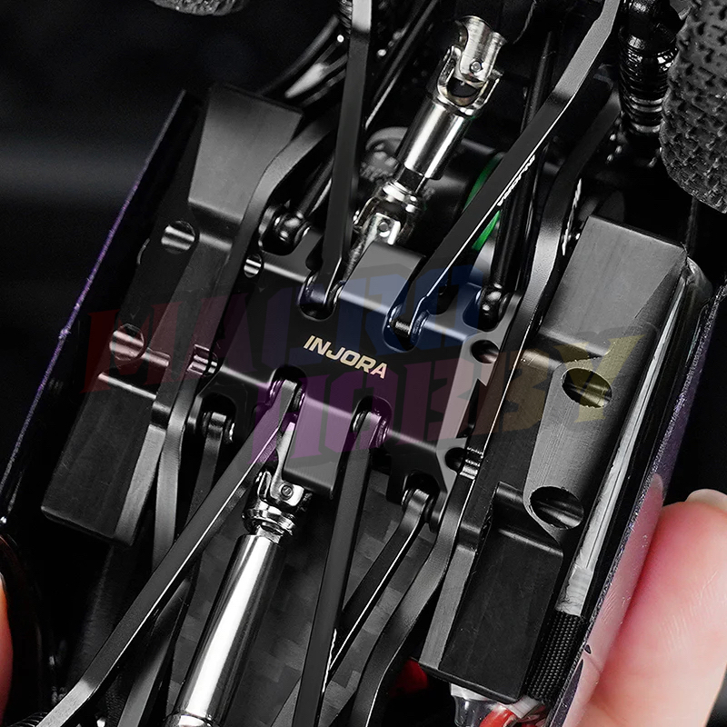 INJORA Black Brass Skid Plate for 1/30 SCX30 (17.9g) #530374