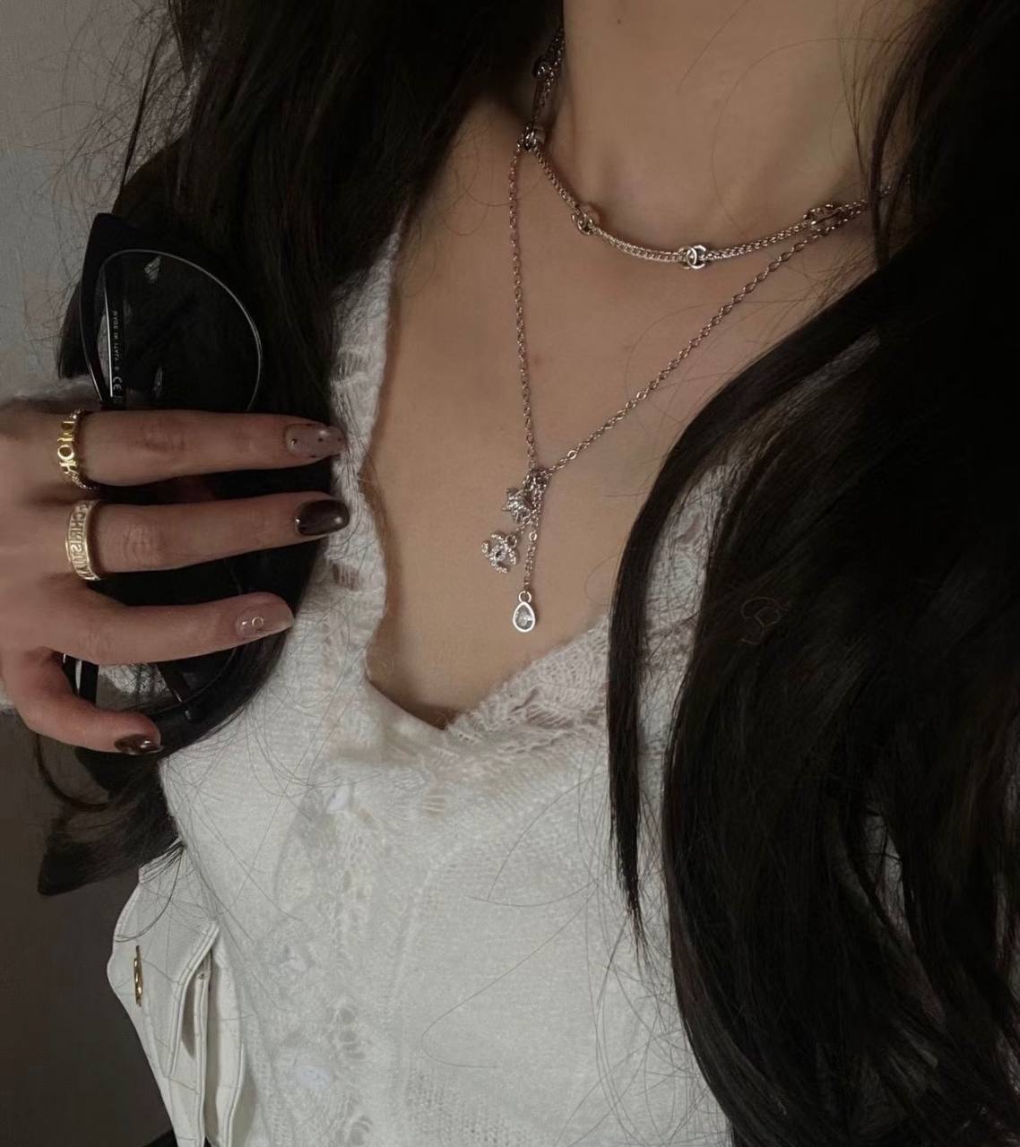 Chanel 星星💫閃石頸鏈