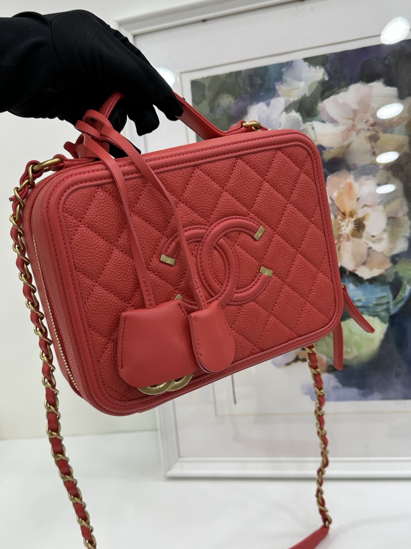 Pre-Owned CHANEL Vanity Camera Bag 