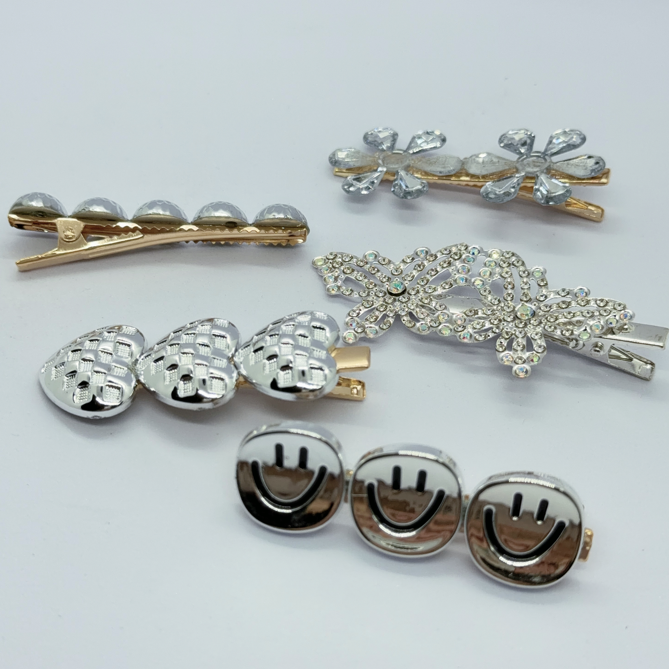 珠寶造型髮夾組 (5隻裝) / Jewelry‑Style Hair Clip Set (5 pcs) B