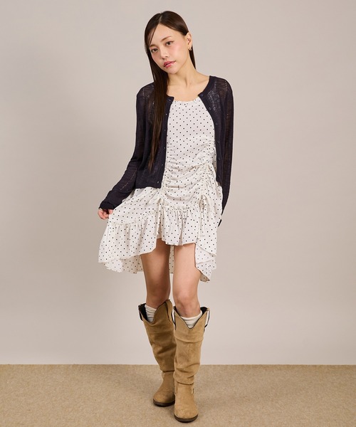 Lace抽繩吊帶外搭【JOT003】