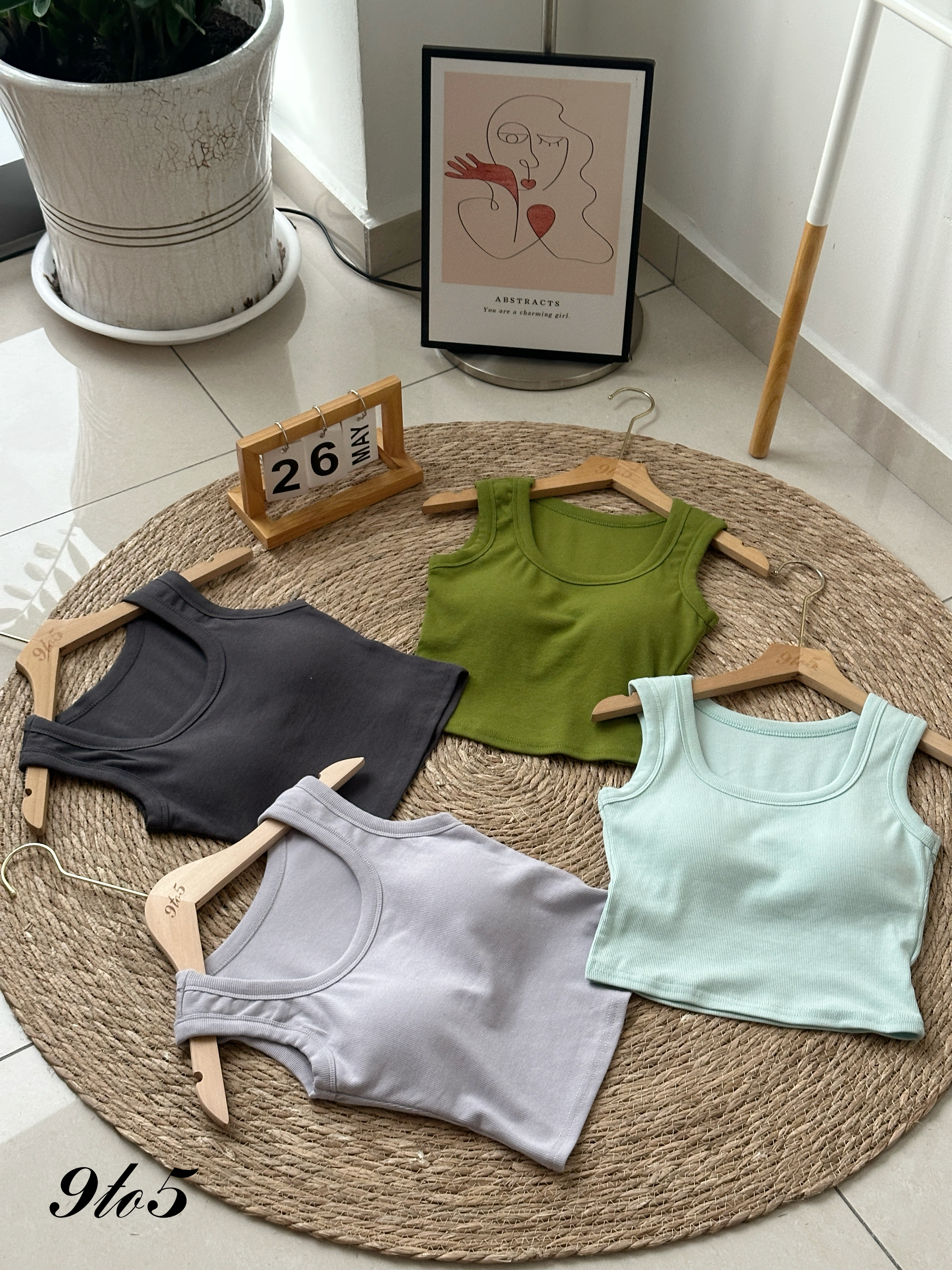 T4196 Sleeveless Bra Top - 4 Colors 