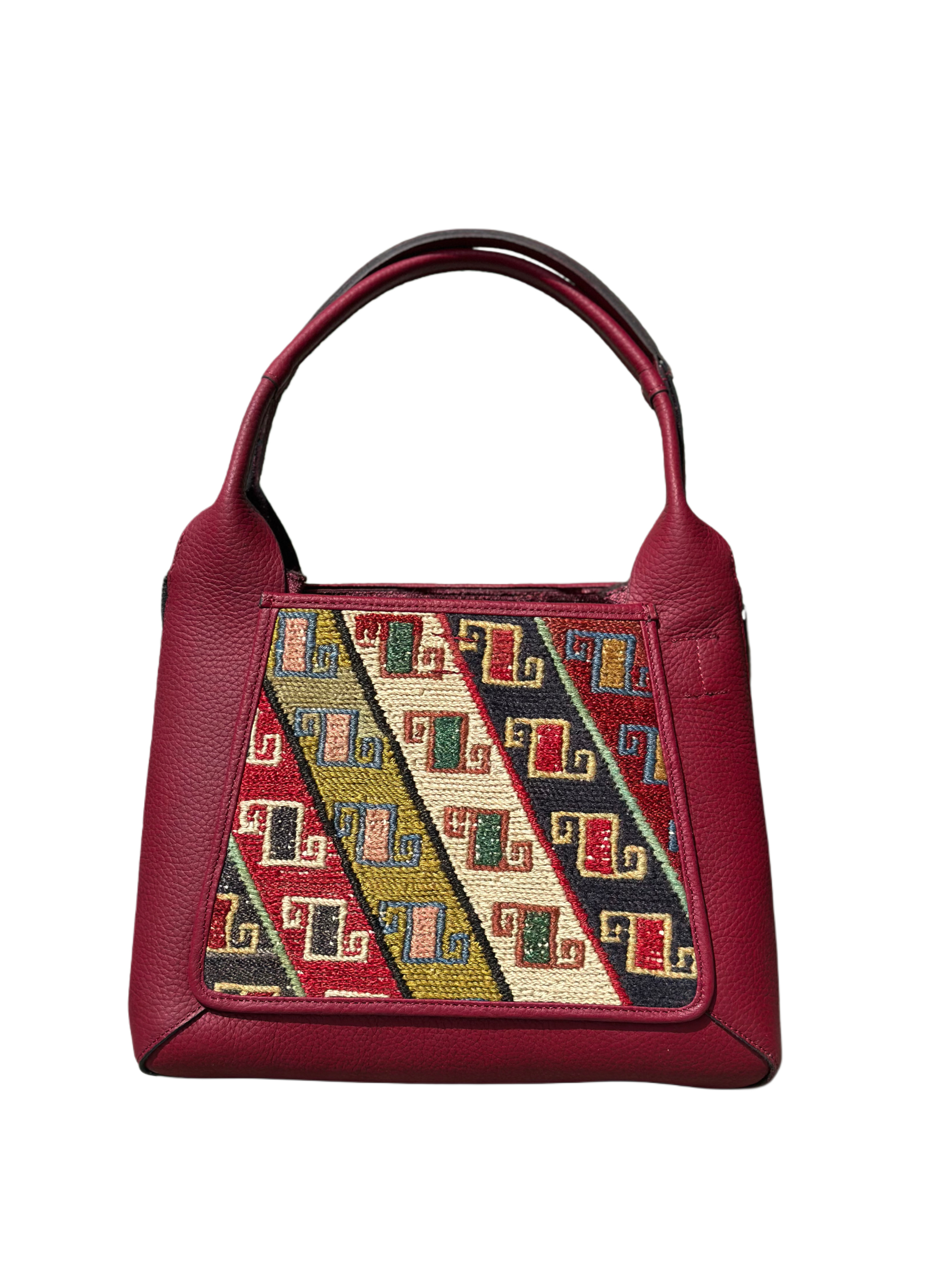 K20 土耳其真皮地氈手袋（酒紅色）