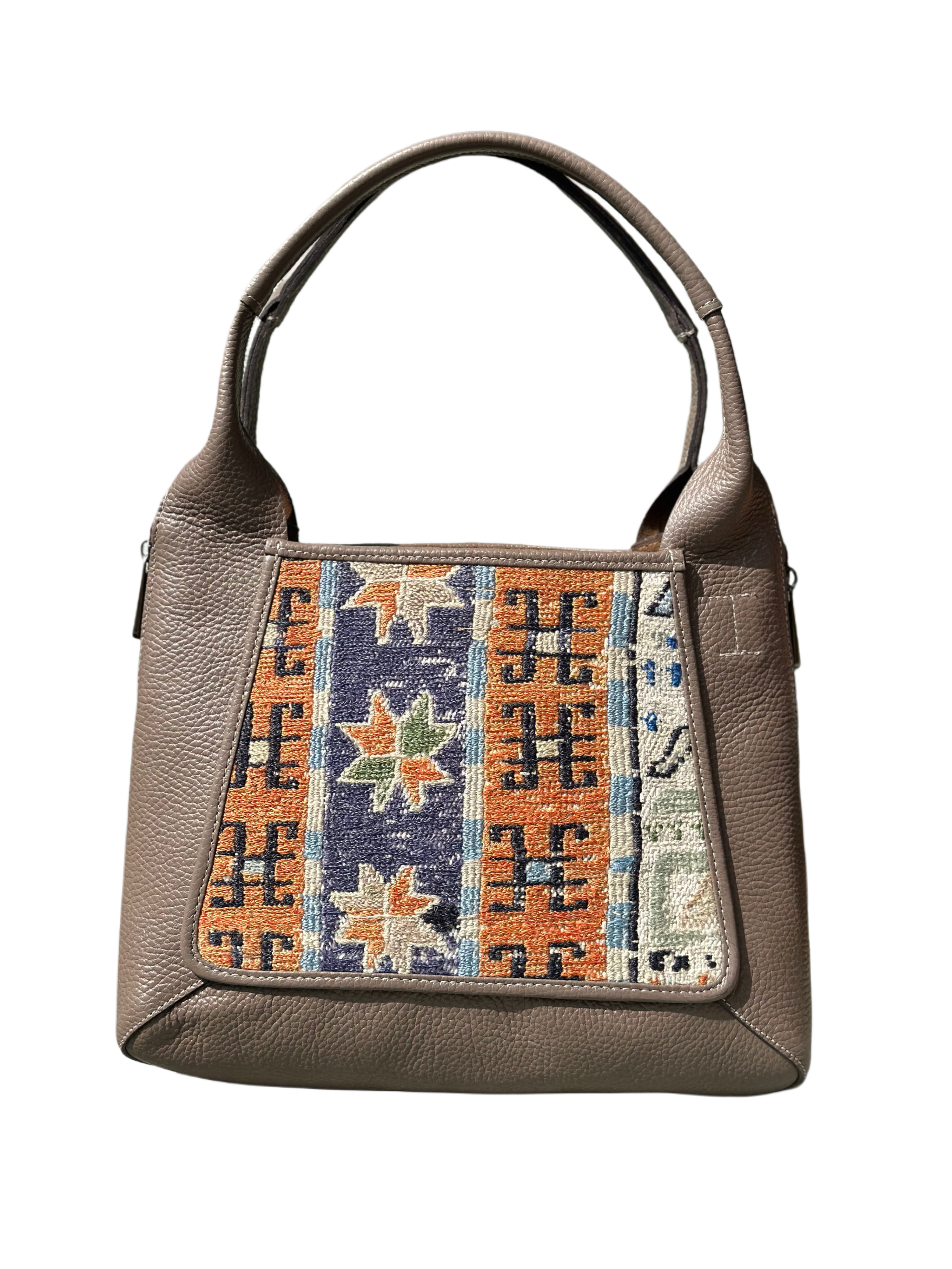 K32 土耳其真皮地氈手袋（大象灰）