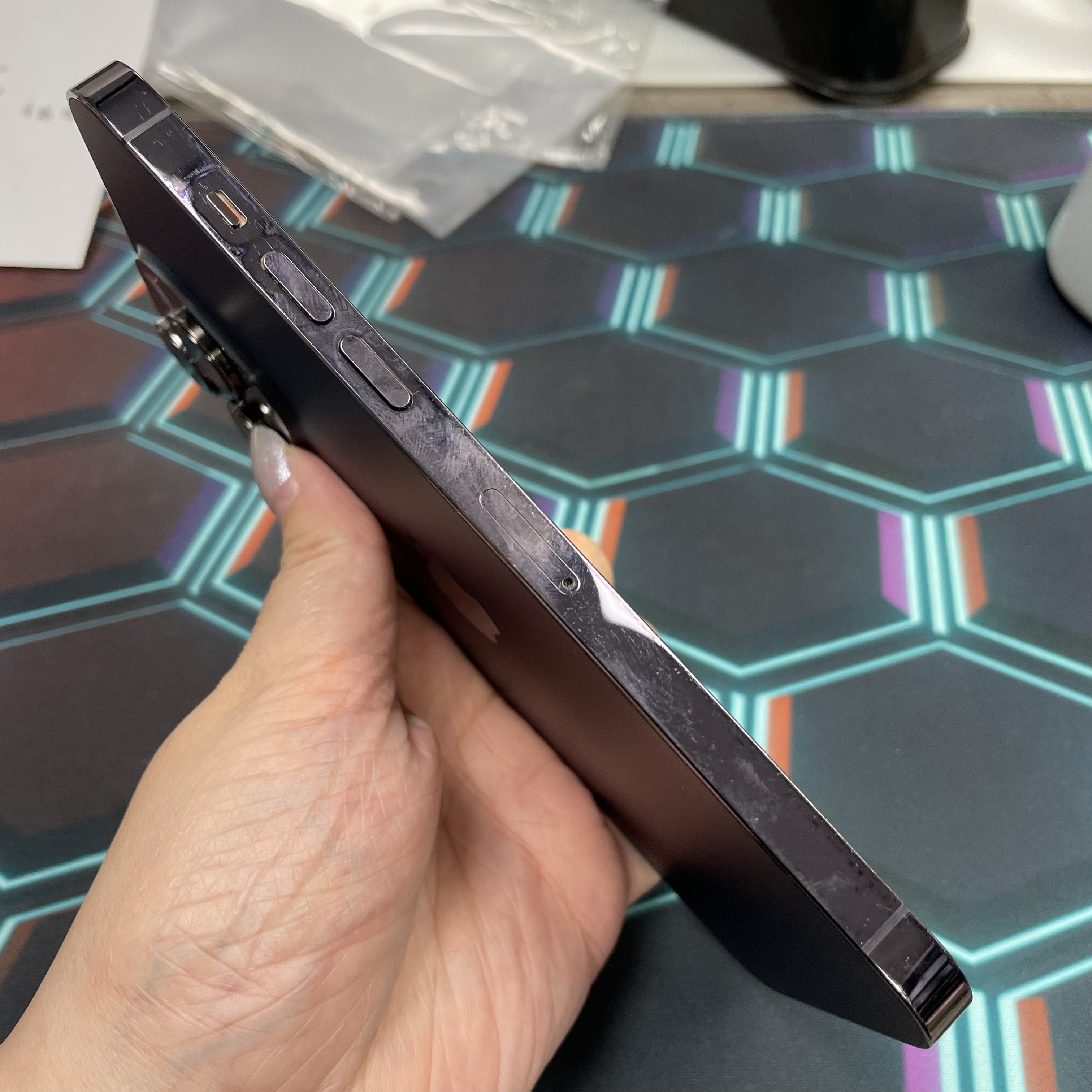 *7136 14 Pro max 超靚機 256GB 電77 紫色 purple