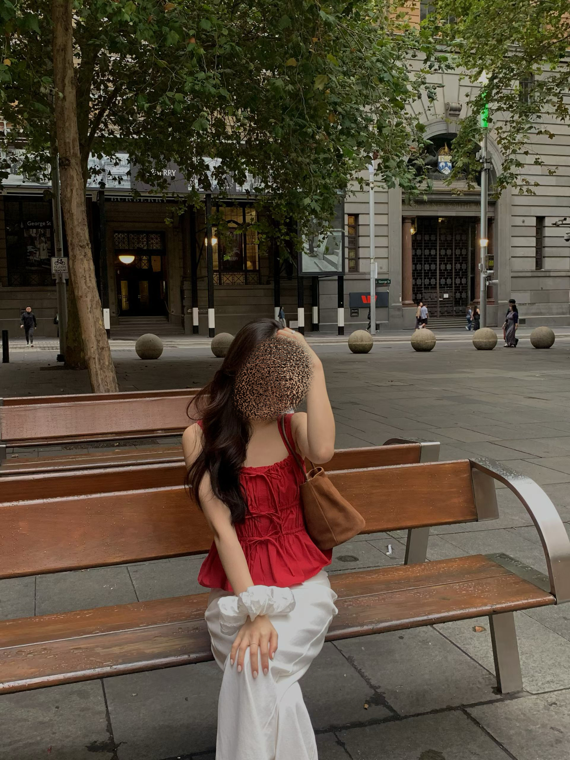 Lovely ribbons shirred top