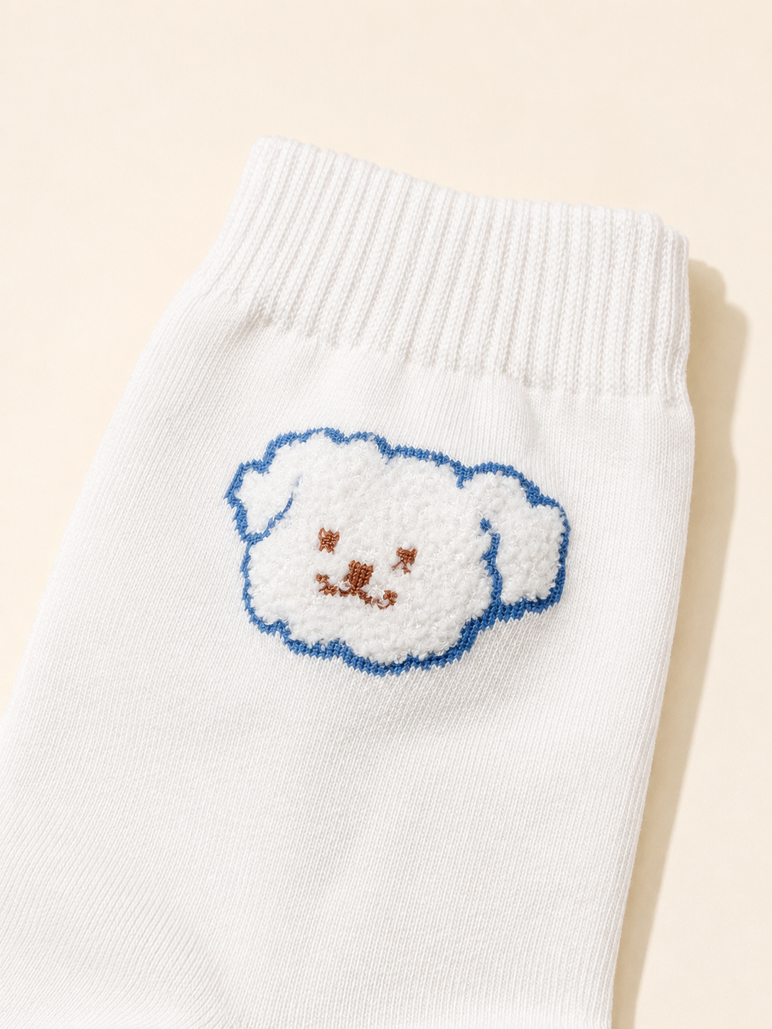 Korean Fluffy Poodle Mid Socks