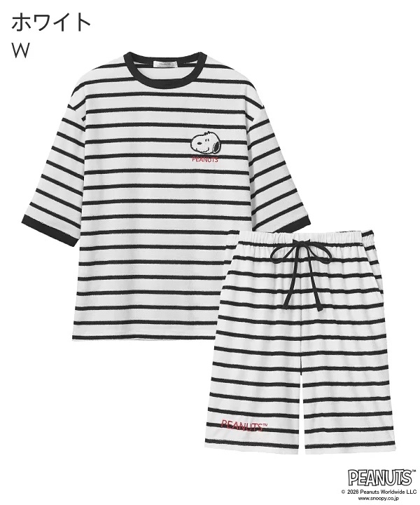 日本預訂📍日本Snoopy刺繡圖案涼感睡衣套裝 不包郵