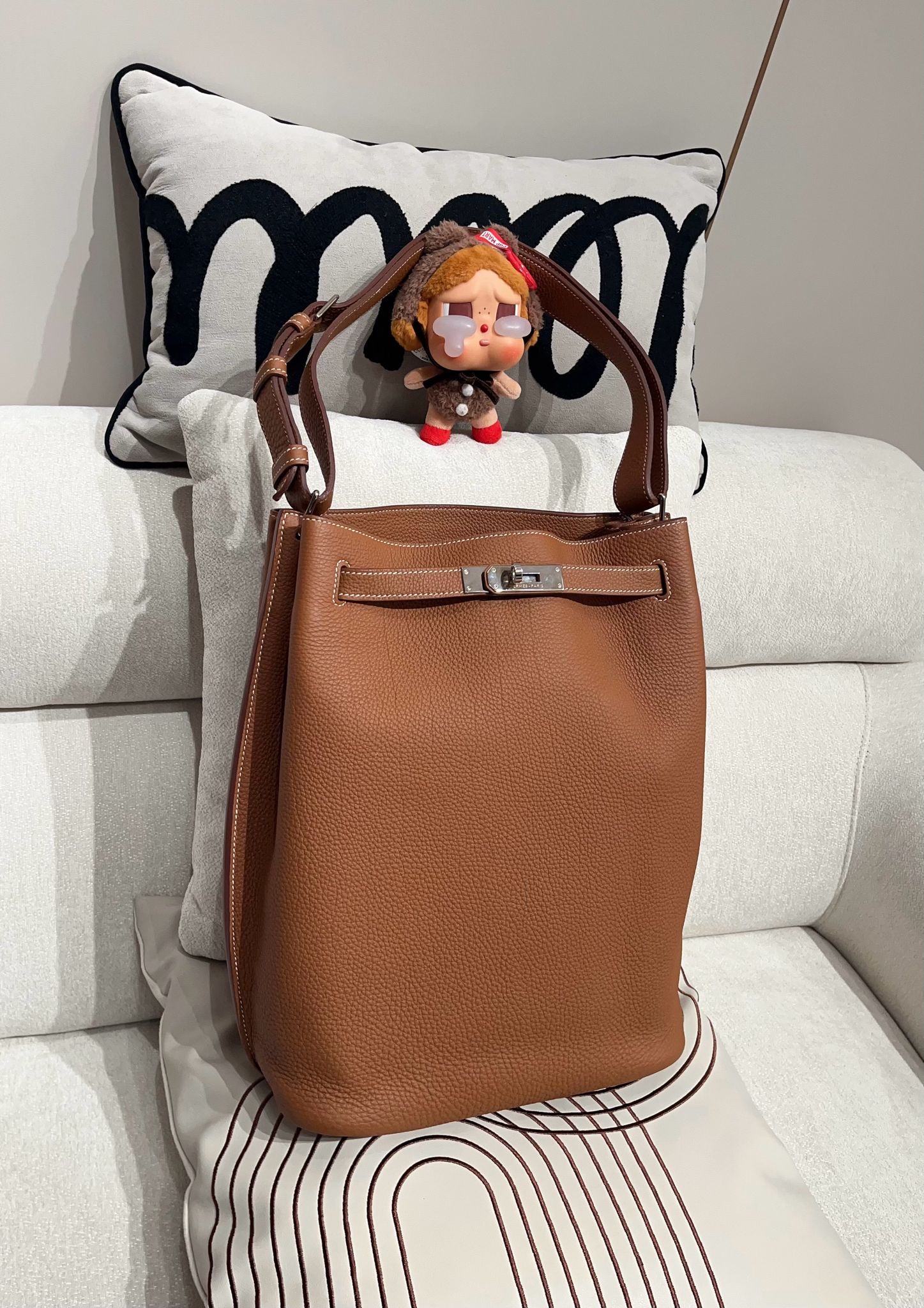 Hermes So Kelly Stamp [Q] Gold 100%Authentic, 95%New ✅Dust bag✅Box