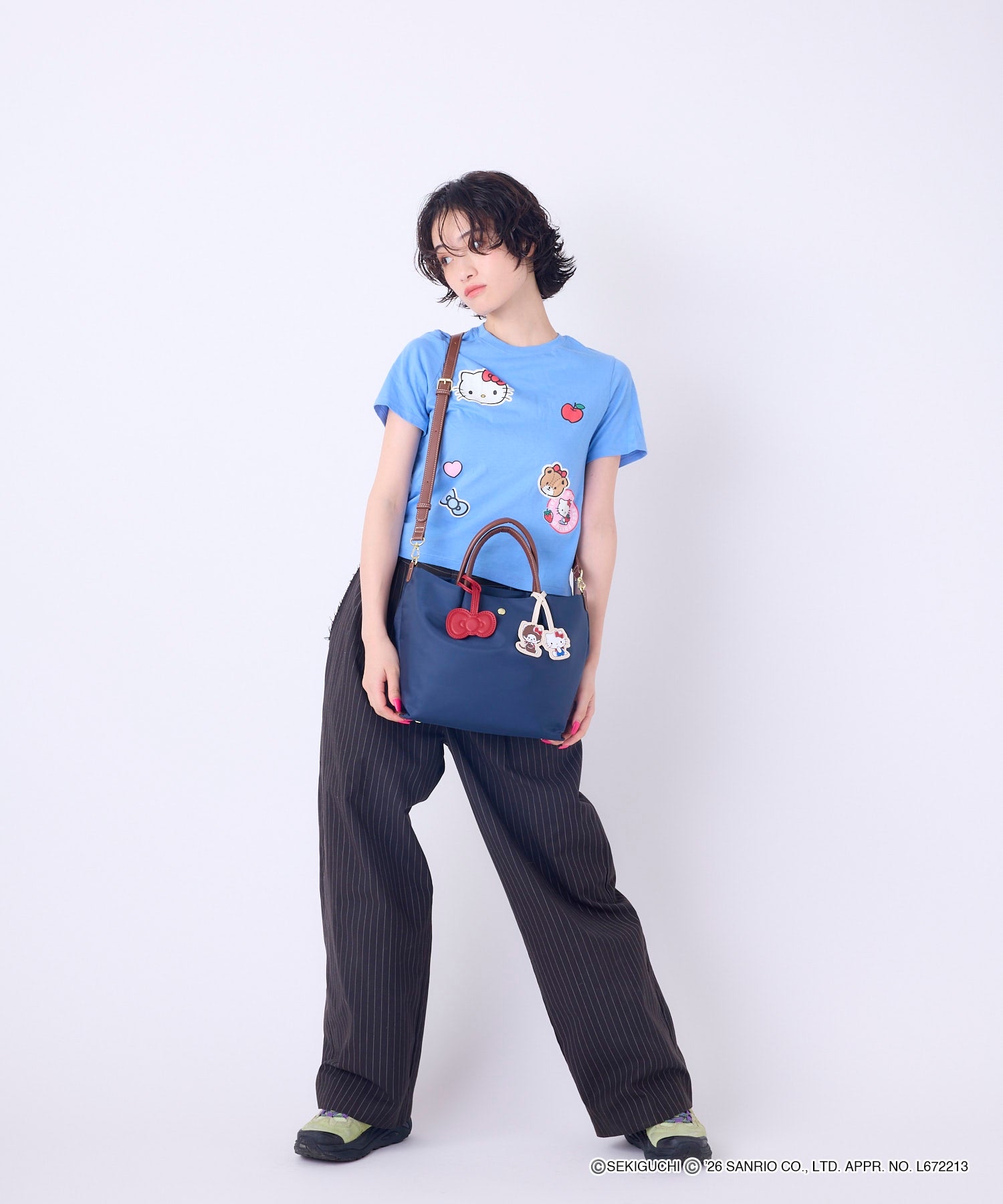 🎀【預訂】Monchhichi × Hello Kitty Charm bag B