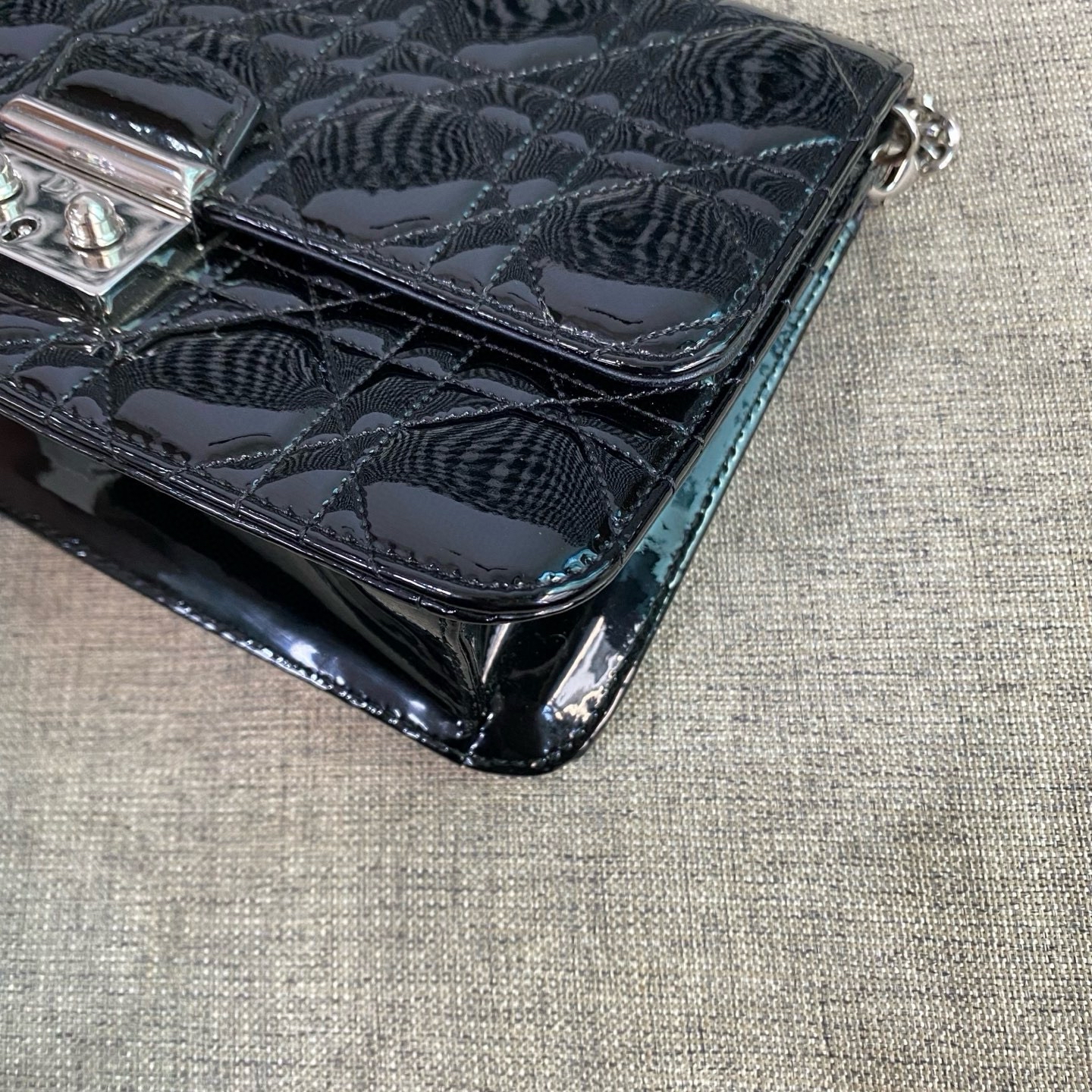 【預訂貨品】Dior黑色漆皮woc 