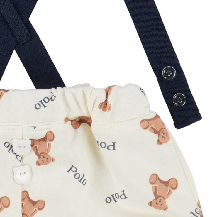 🇯🇵限量預訂 日本直送🇯🇵Polo Baby三色小熊滿印吊帶燈籠褲
