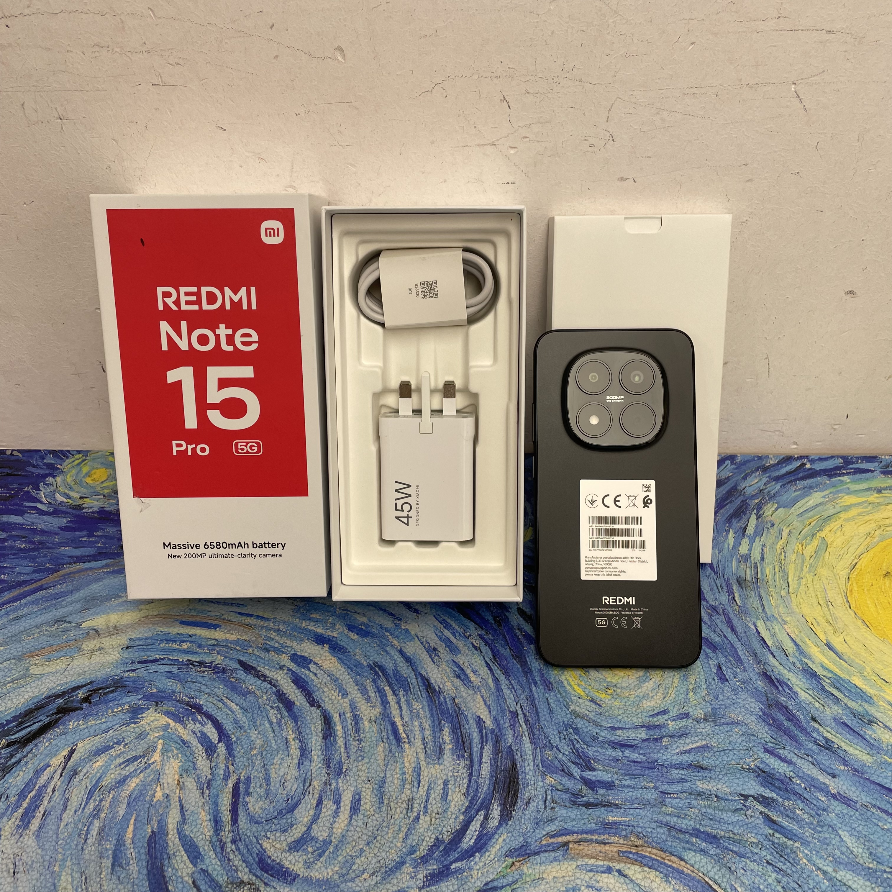 *6258 Redmi Note 15 Pro 5G 全新機 12+512GB 黑色 black