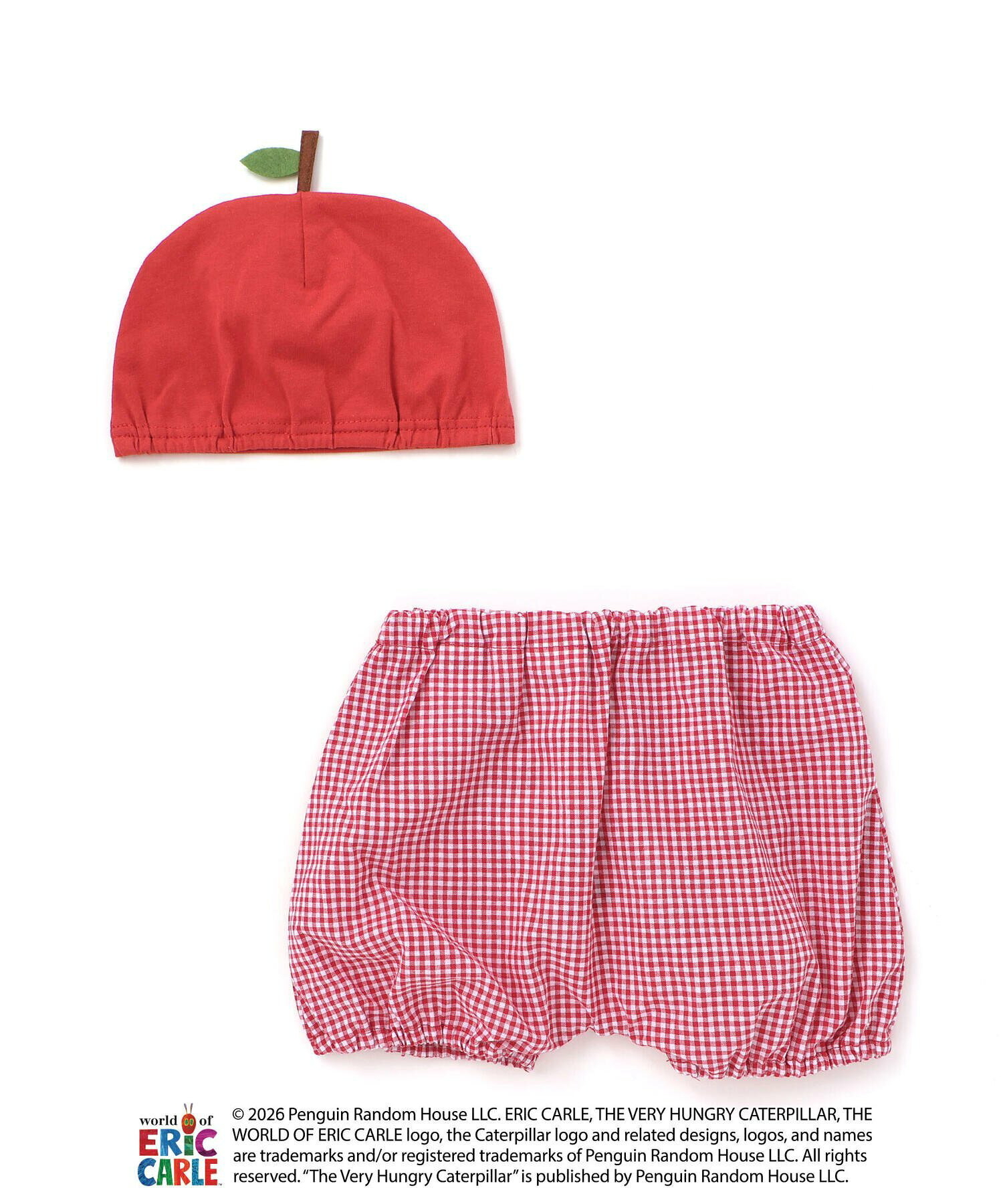 🇯🇵預訂 日本直送🇯🇵好餓的毛毛蟲兩色蘋果帽子燈籠褲兩件套裝