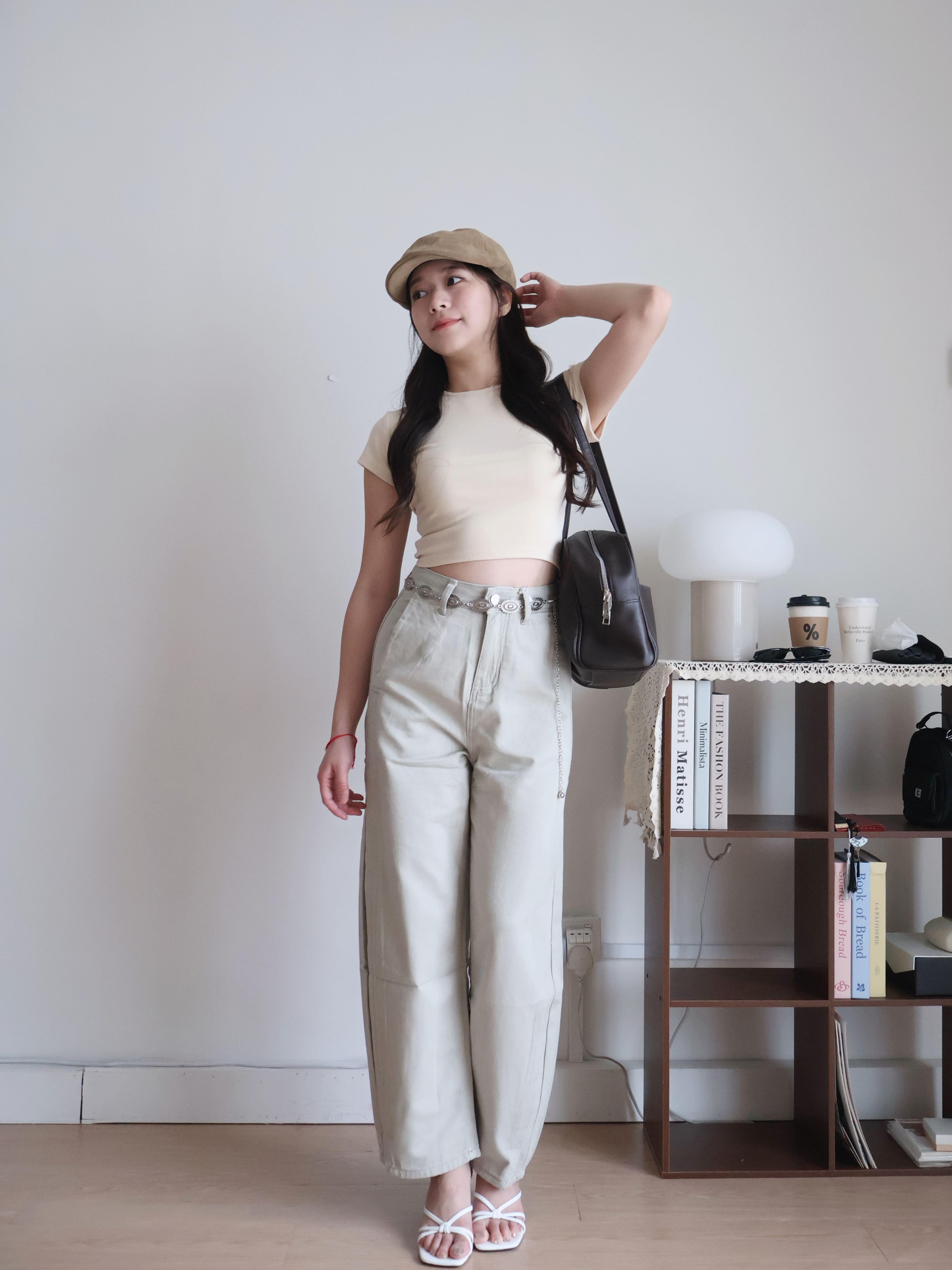 Kyle Cropped Top | Cream