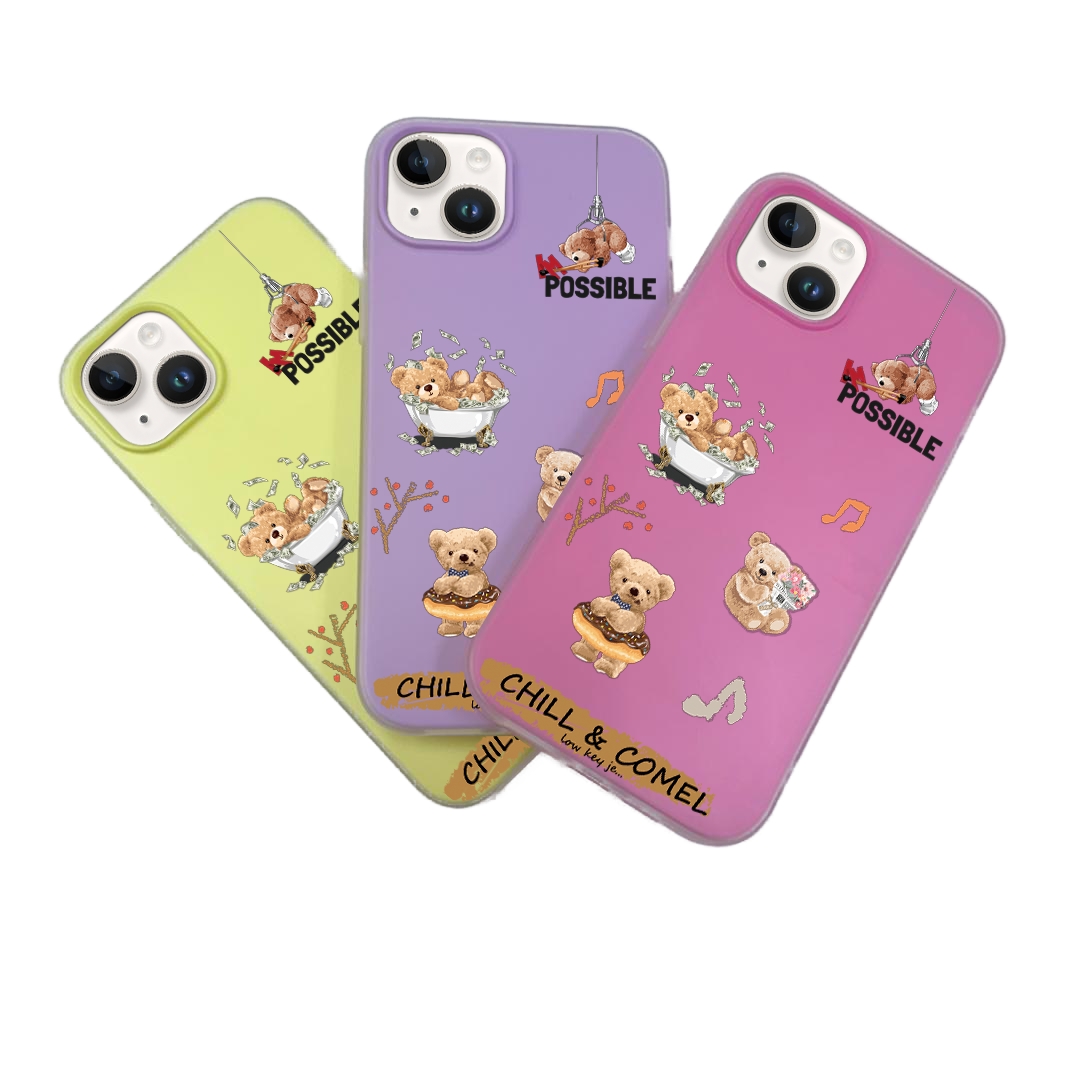 JELLY CASE PHONE FOR IPHONE - DESIGN BEAR J