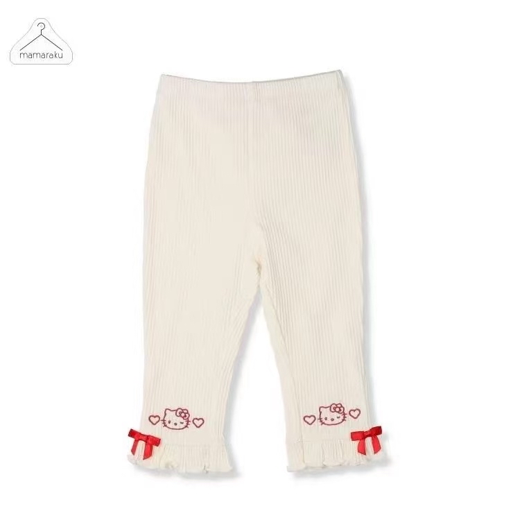 mamaraku x Sanrio刺繡九分褲