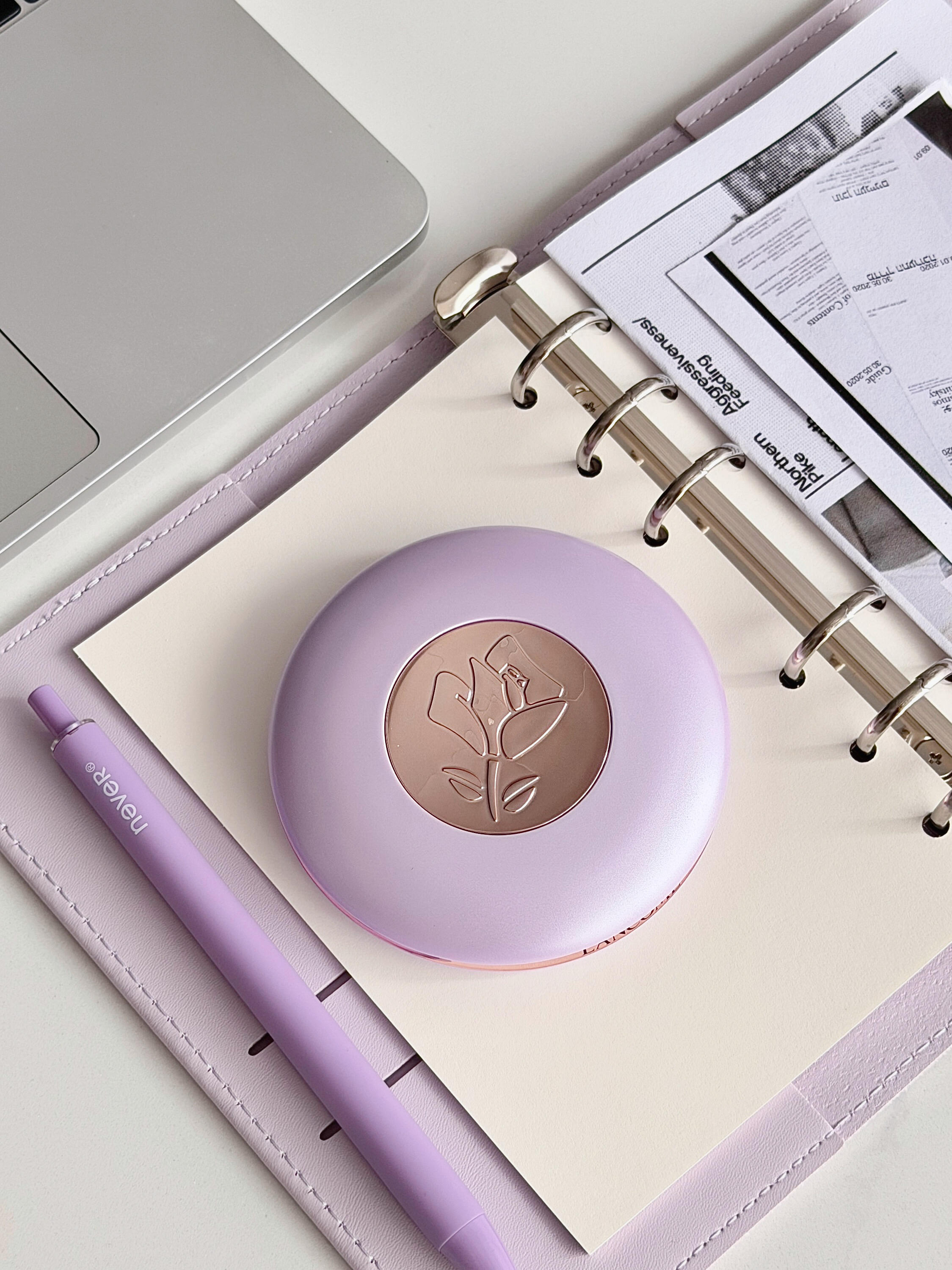 2026 夏季新品！ Lancome 蘭蔻持妝大紫餅粉餅