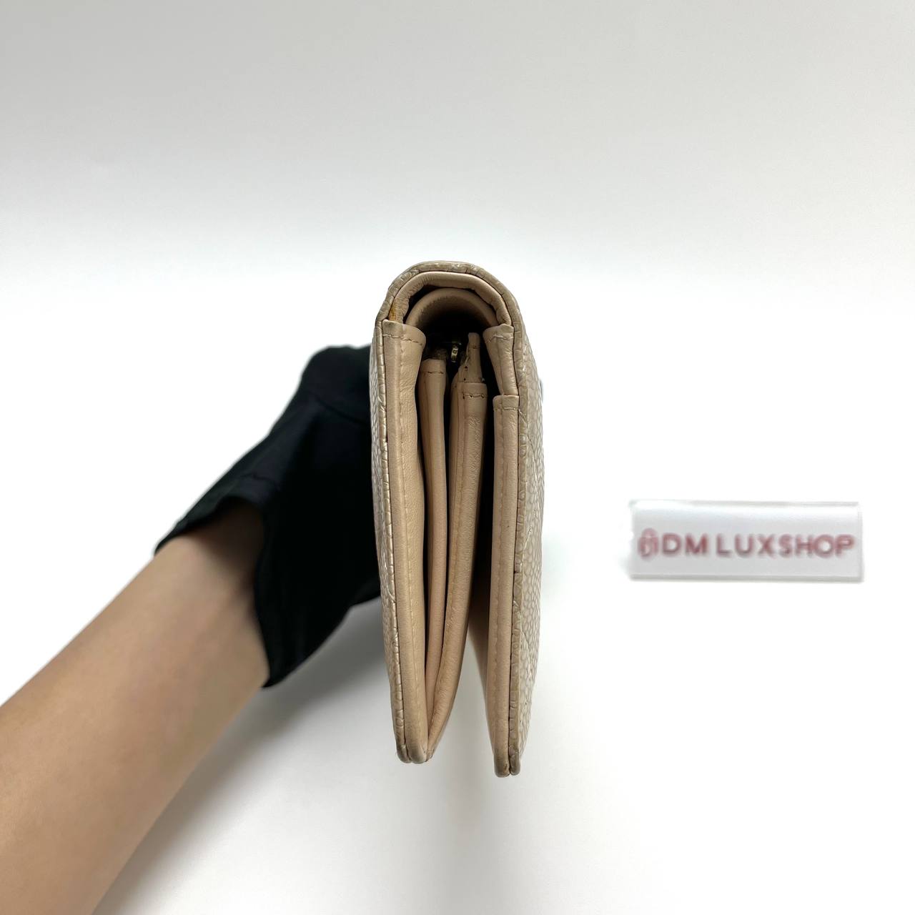 Chanel Beige Caviar Long Wallet (Serial 16)