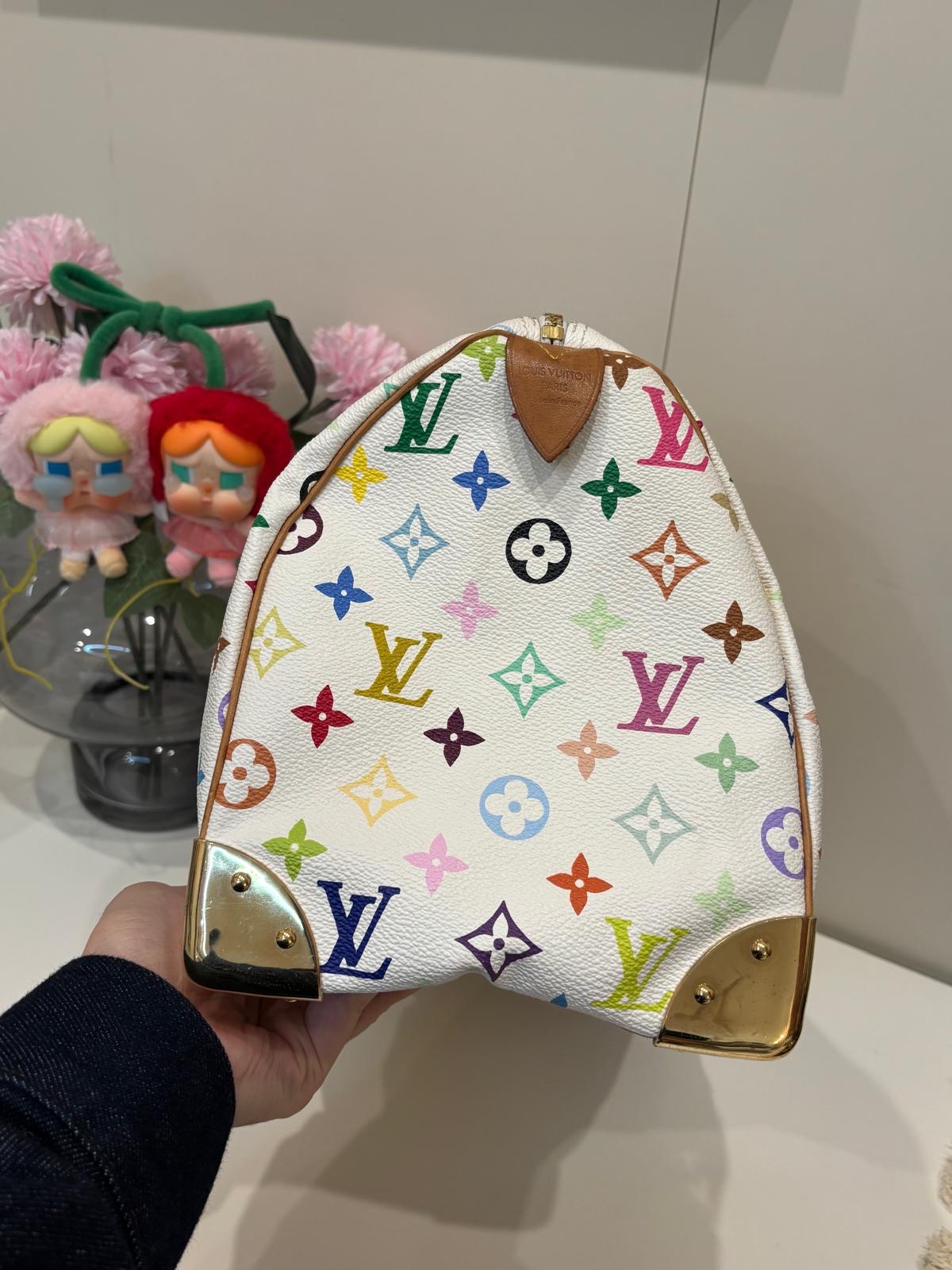 Lv speedy 30 限量版村上隆 100%Authentic ,88%new ✅dust bag