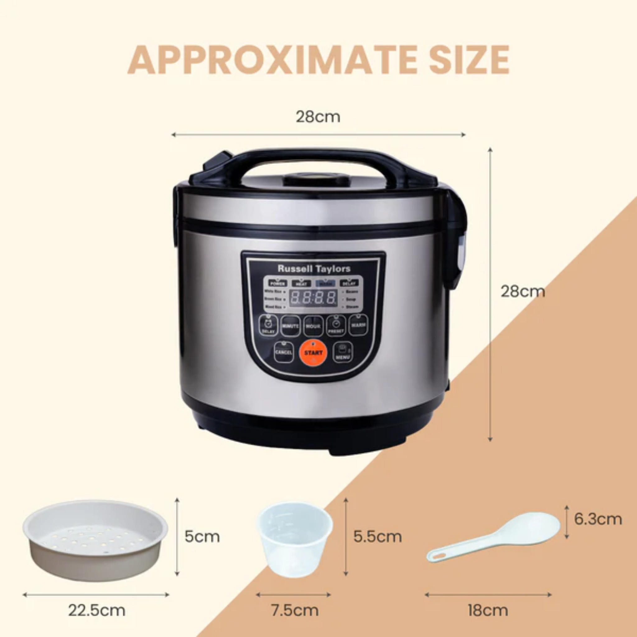 Russell Taylors 1.8L Digital Rice Cooker (ERC-30)