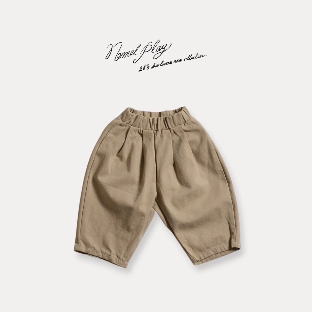 Normalplay | Double pleat cotton pants