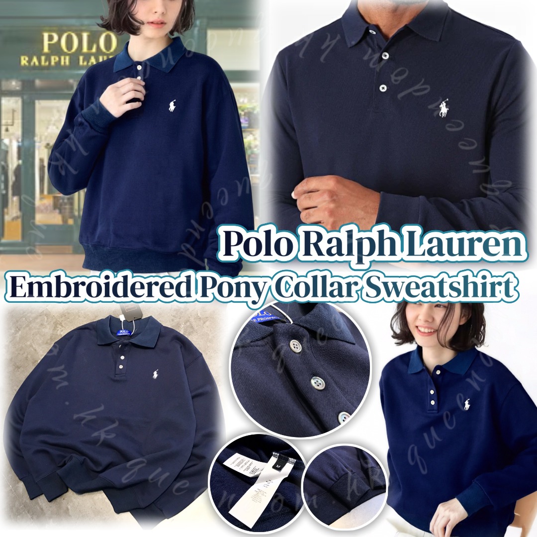 Polo Ralph Lauren Embroidered Pony Collar Sweatshirt 刺繡小馬翻領衛衣