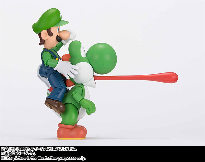S.H.Figuarts 耀西 孖寶兄弟 可動SHF Yoshi Super Mario action figure（不包含孖寶兄弟人偶）