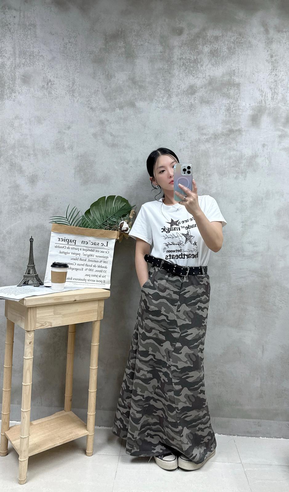 A15 復古鍋釘print Tee