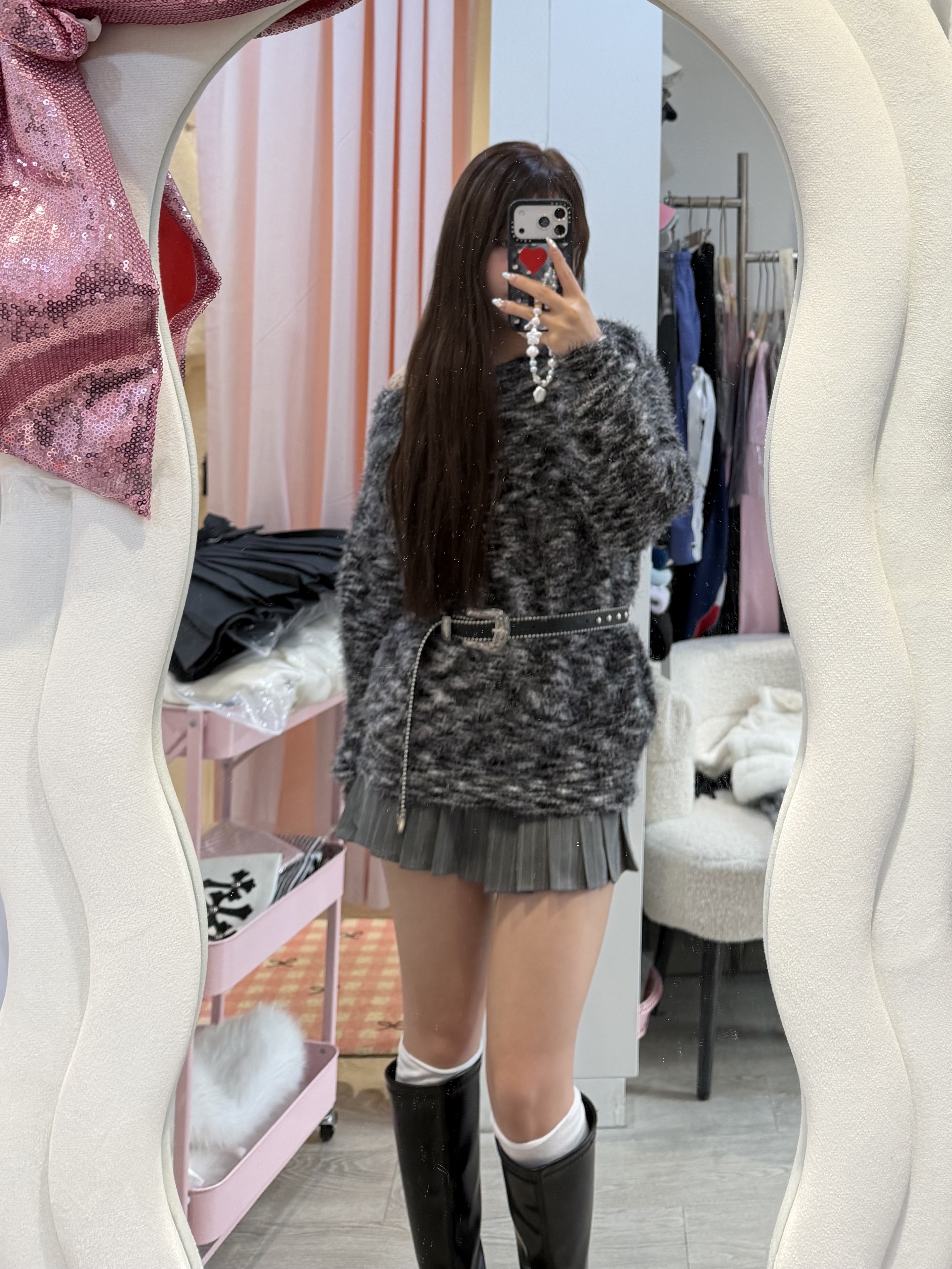 已售罄❌韓國高質毛毛混色冷毛衣 （舒服！）