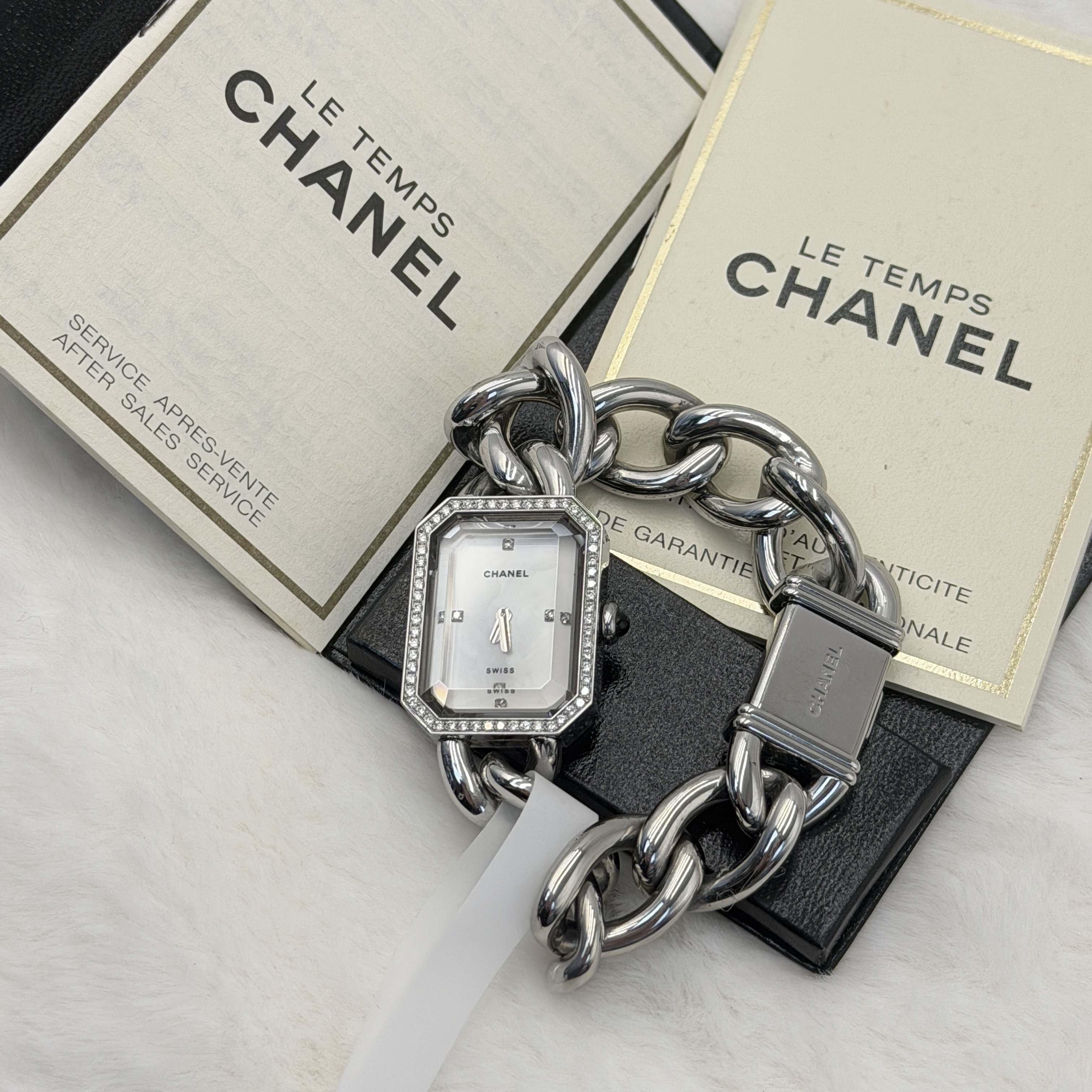 chanel香奈兒方糖鑽石手錶Premiere系列H1063石英女士腕表