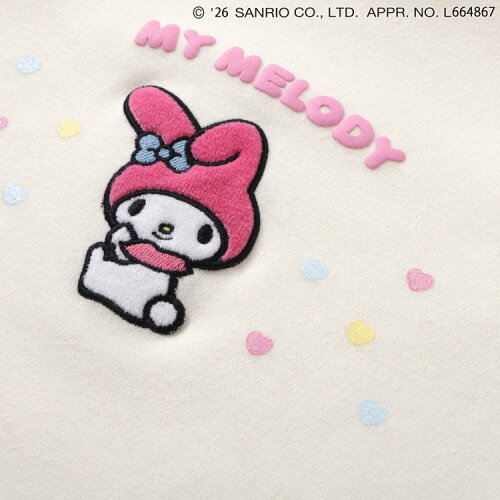 🆕【⭐訂購⭐】🇯🇵 日本直送 🌀#Sanrio 天鵝絨貼片荷葉邊 長袖tee［4款選］🌀[ELBA-0025][260213]