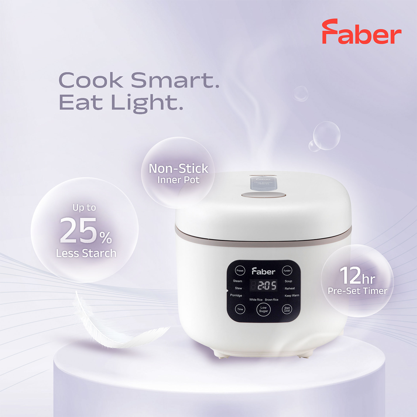 Faber 1.5L Digital Rice Cooker FRC K15 LS