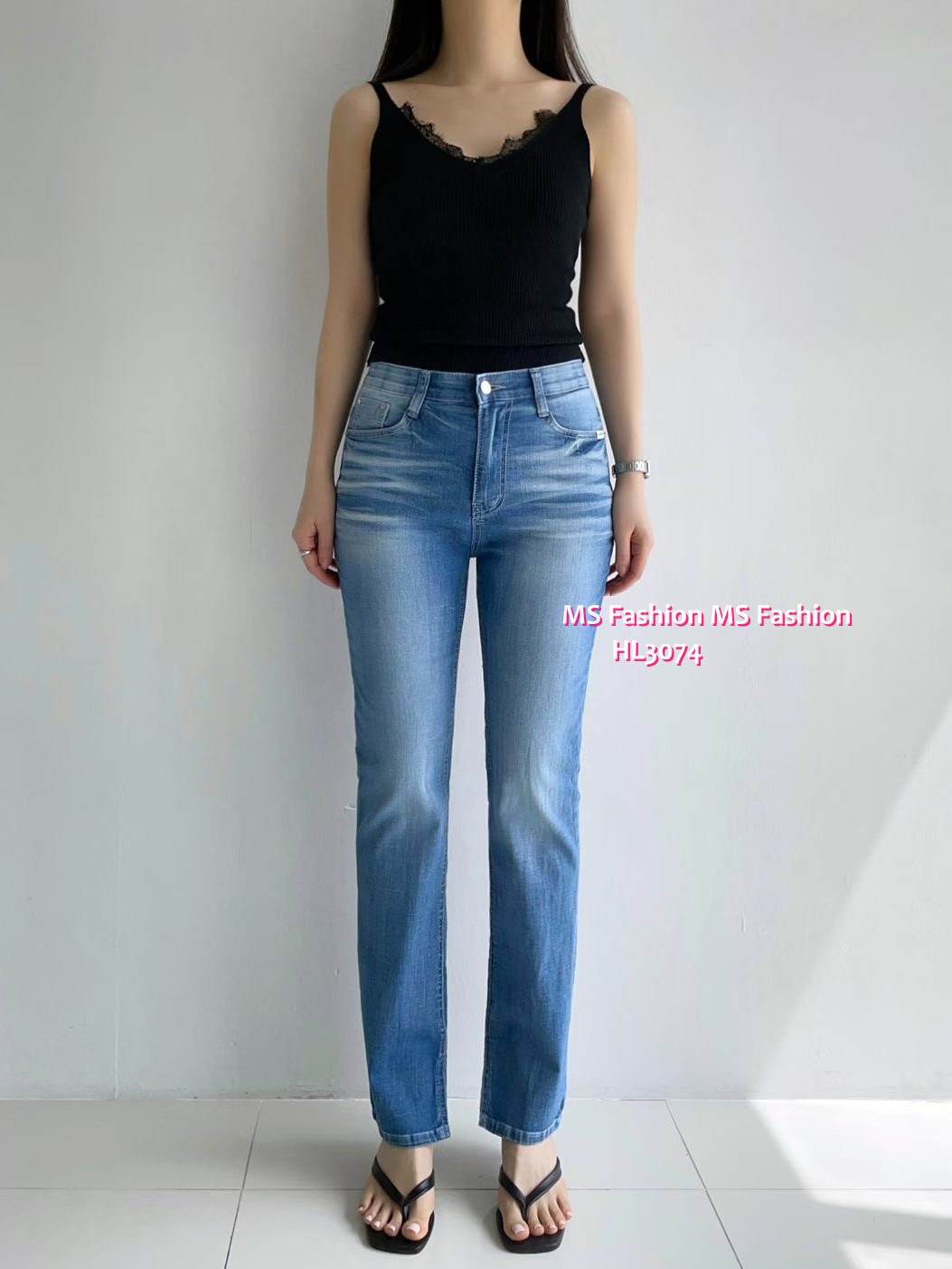 HL3074 韓國🌼Howluk靚洗水腳開叉直腳牛