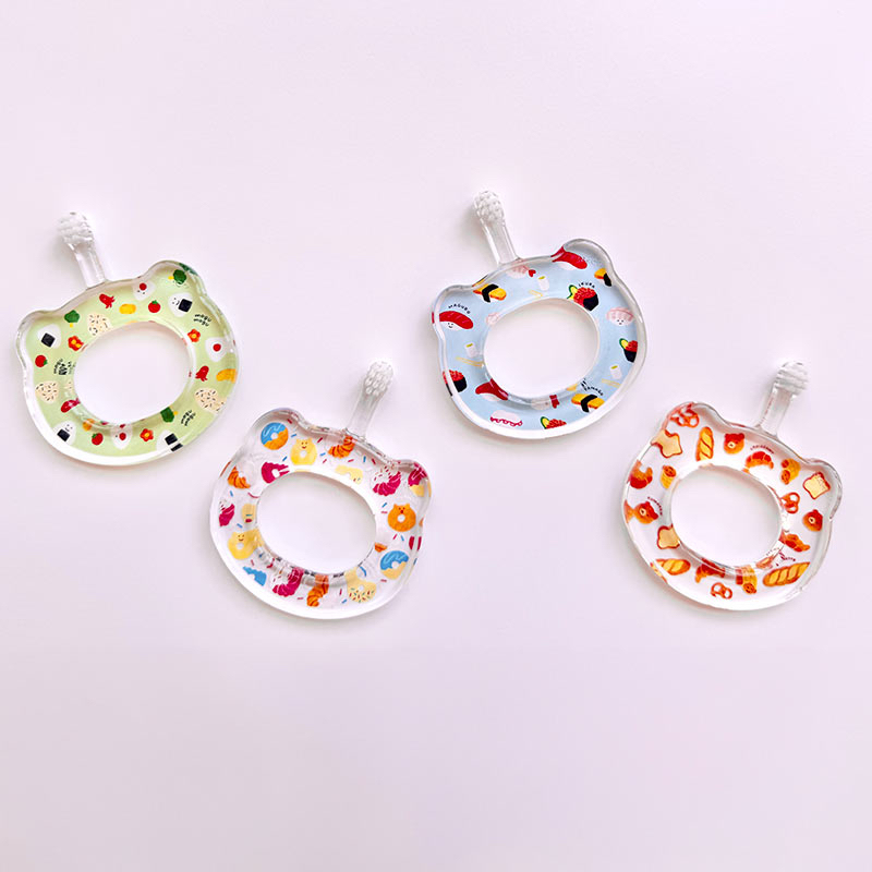 🇯🇵預訂 日本直送🇯🇵HAMICO甜甜圈圖案嬰兒環形牙刷5m+