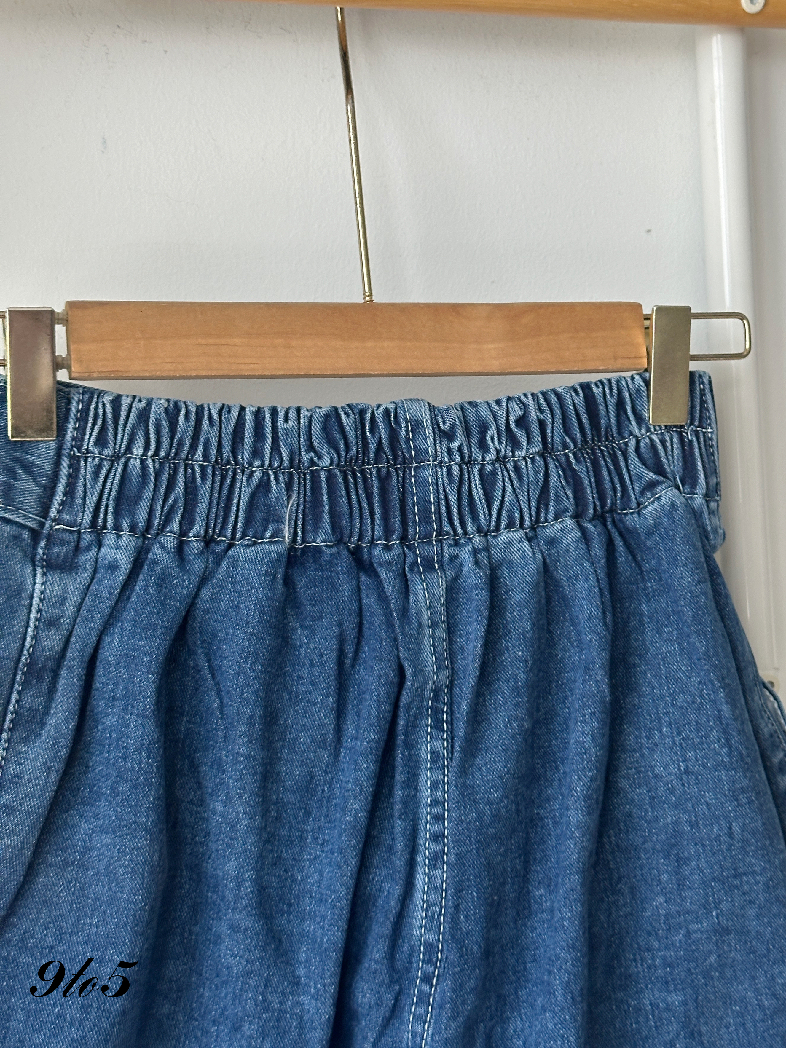 S1865 A Line Denim Short Pants