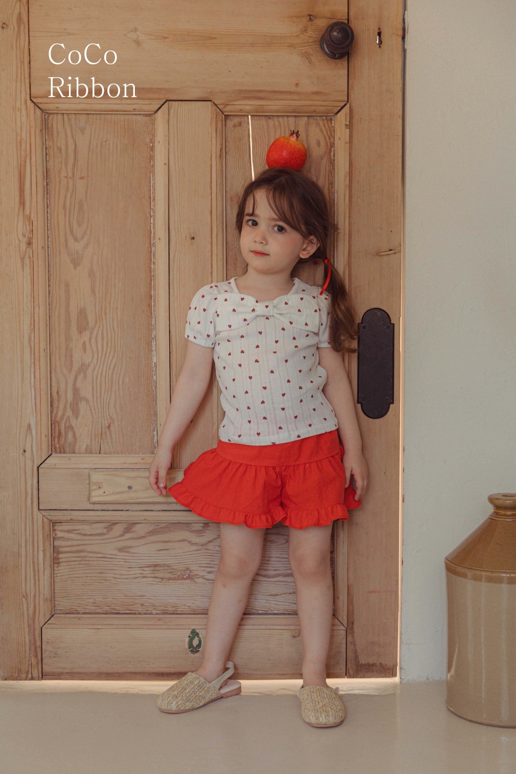 【預訂】 韓國直送 南大門童裝 心心圖案上衣