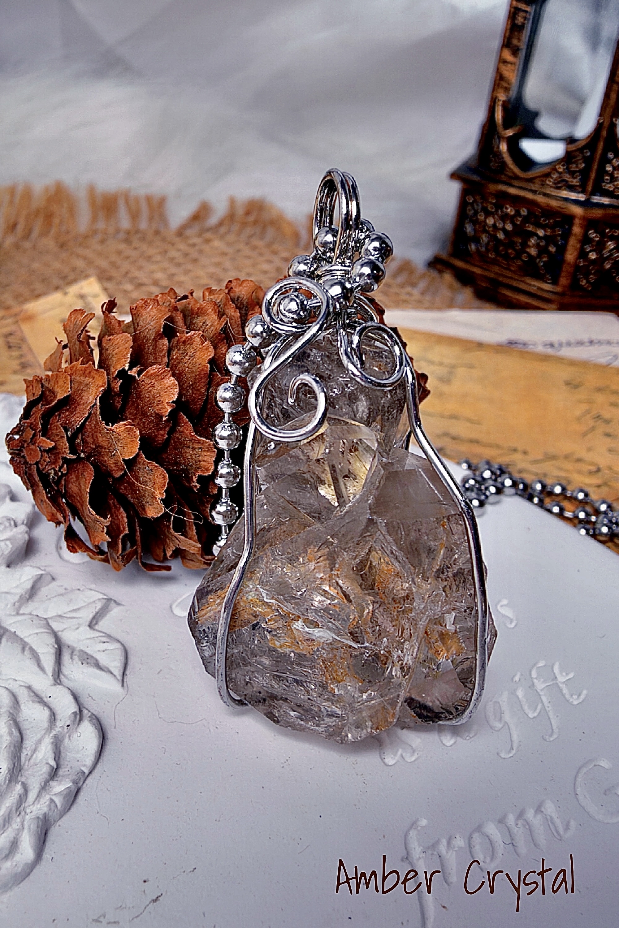 頂級紅黃骸骨靈鑽 Herkimer Diamond ハーキマーダイヤモンド