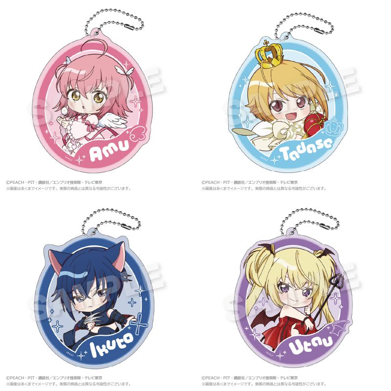 《Pre-Order》Chibi Character Large Acrylic Keychain｜守護甜心Shugo Chara! X RED° TOKYO TOWER (26SC66-P)
