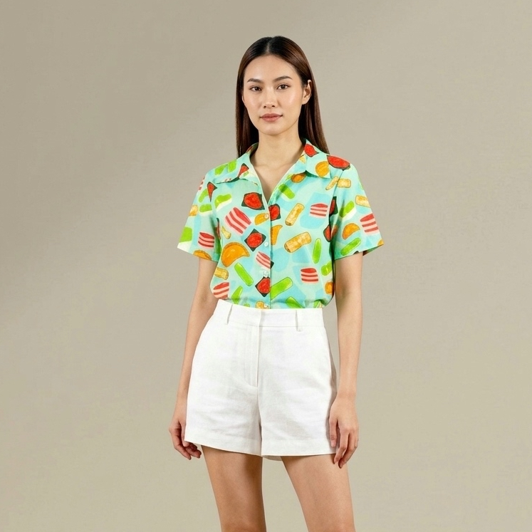 T9500 - Malaysian Kuih Boxy Shirt