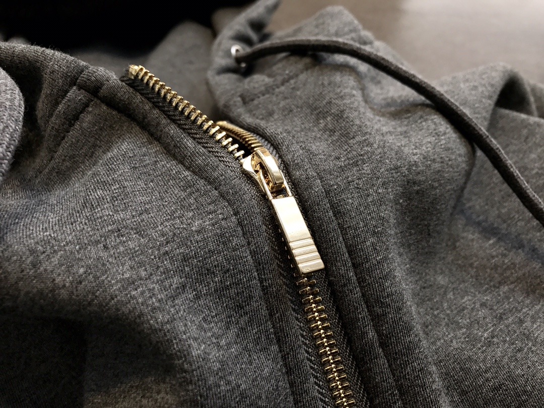 THOM BROWNE 加絨連帽拉鍊外套