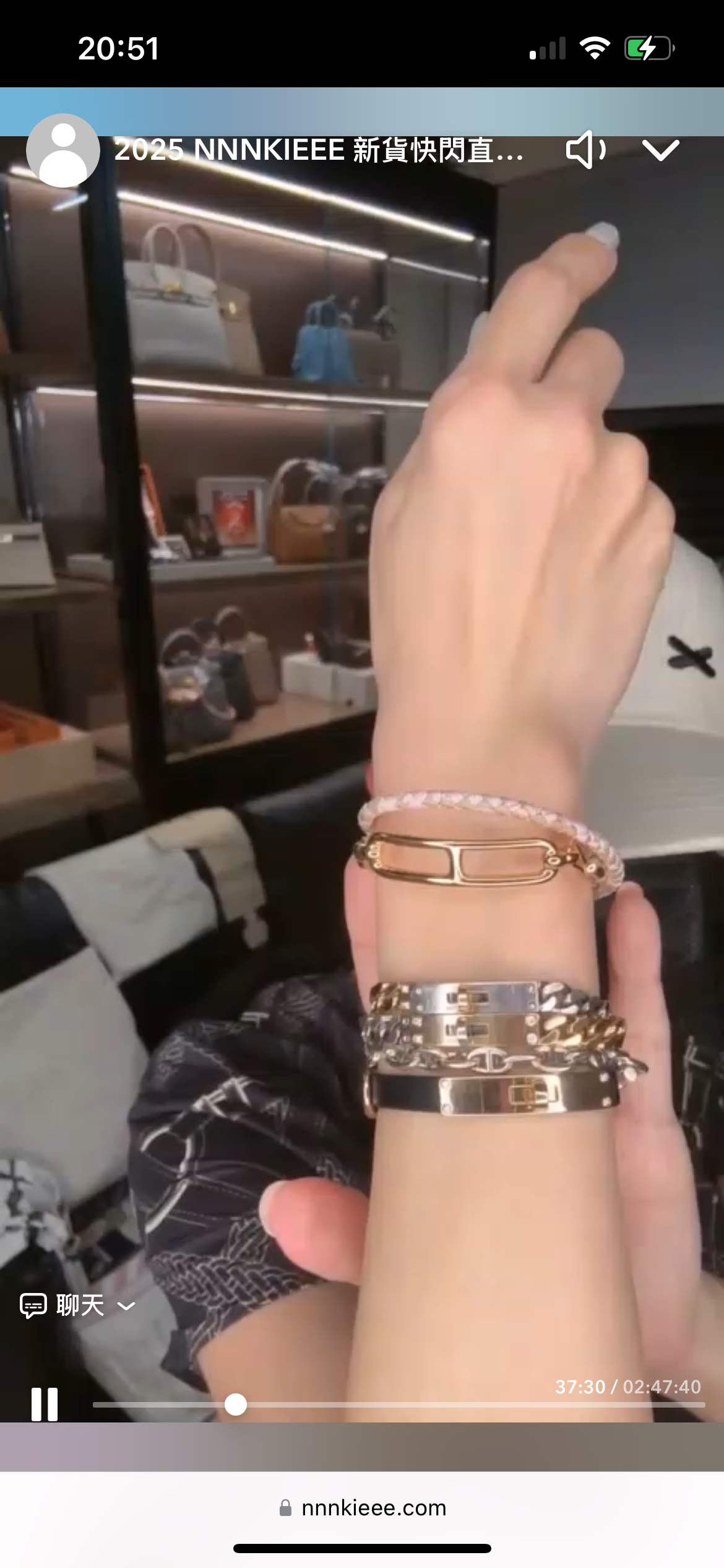 Hermes 全新🆕 全印花絲 Roulis 鎖扣 玫瑰金扣 Double Tour編織雙圈手帶