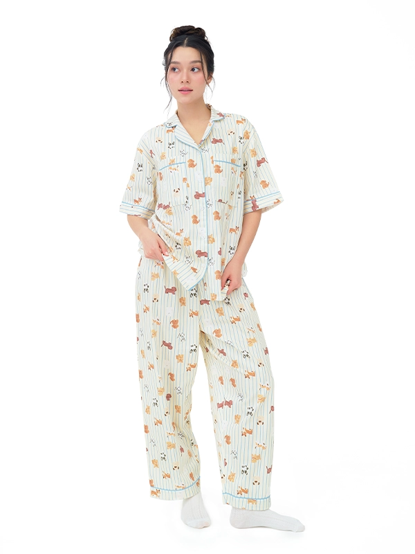 Slip to Sleep - Cream Pup Set