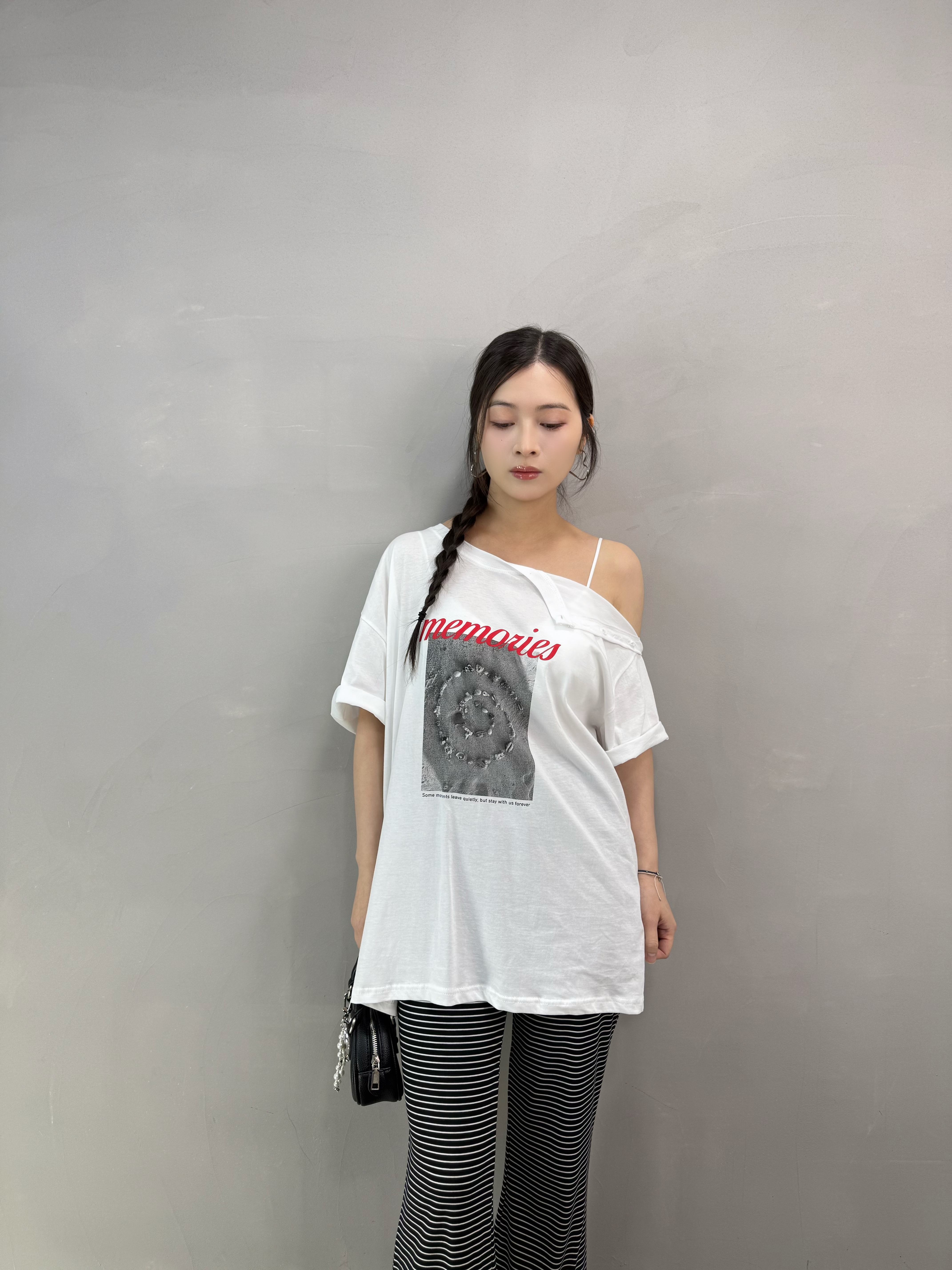 Z81 兩著扣鈕Print Tee