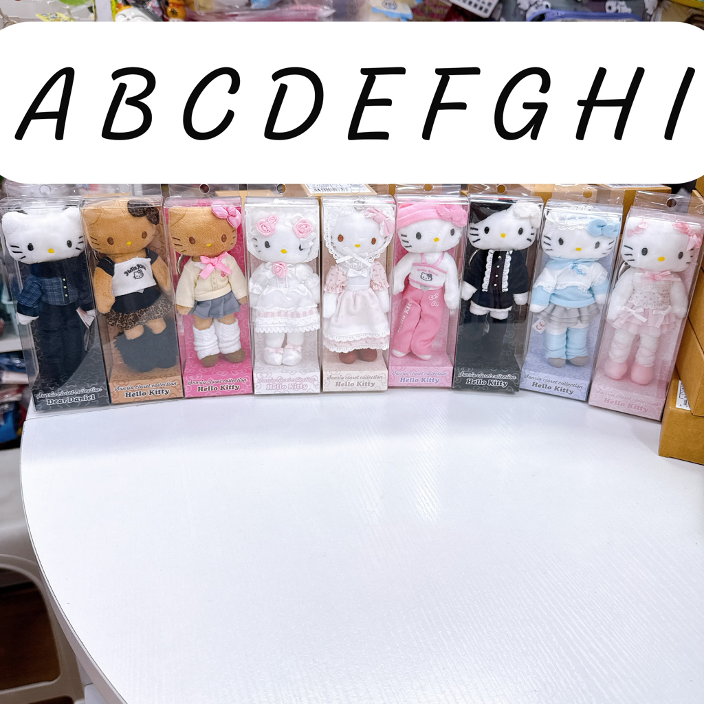 日本直送Hello Kitty長腿系列公仔掛飾