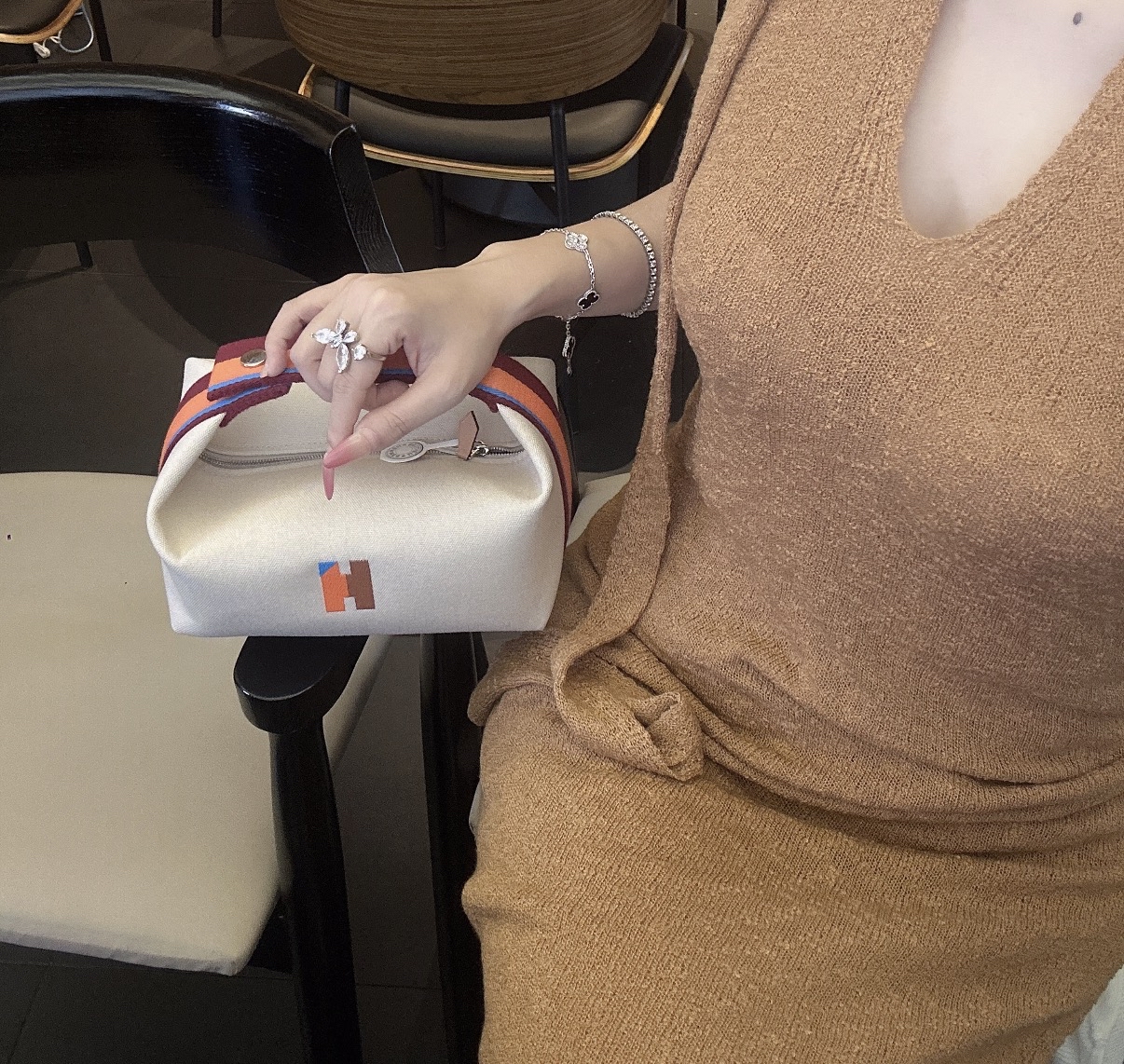 新款🆕拼色logo   Hermes Bride A Brac 飯盒包 PM SIZE 