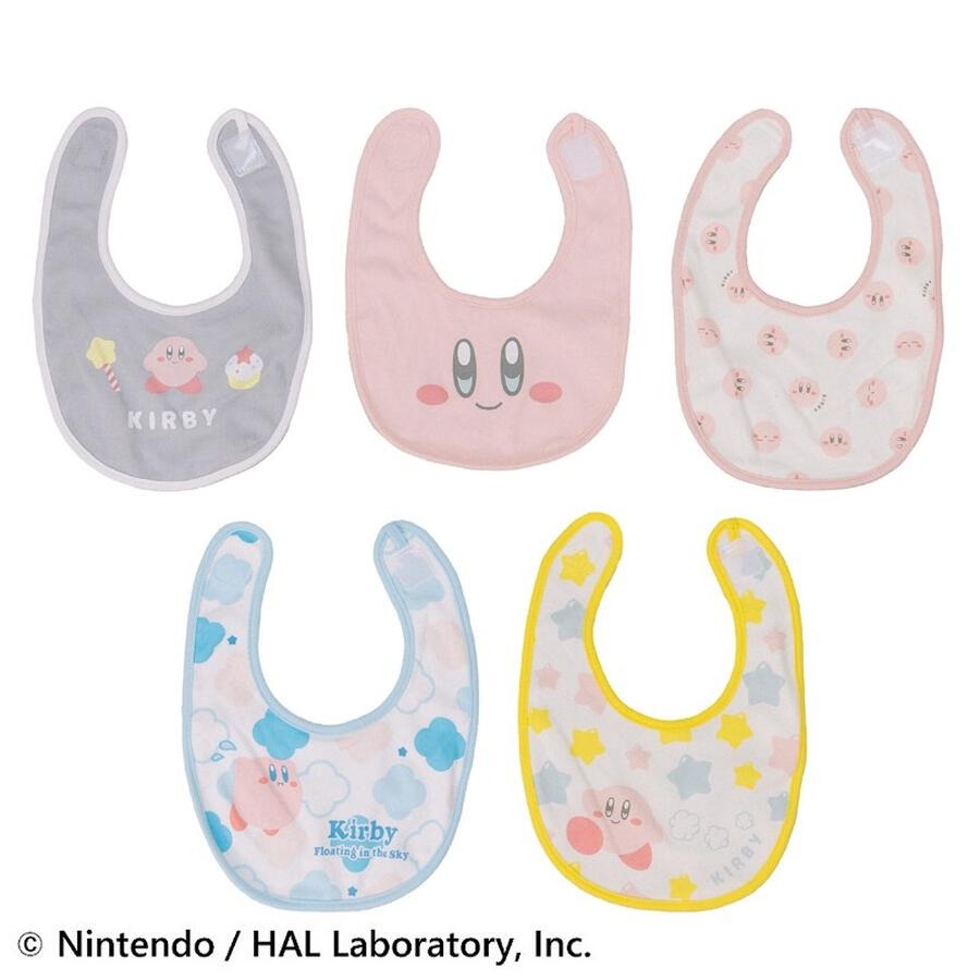 Kirby Baby 星之卡比嬰兒口水肩5件套裝 babybib 5p