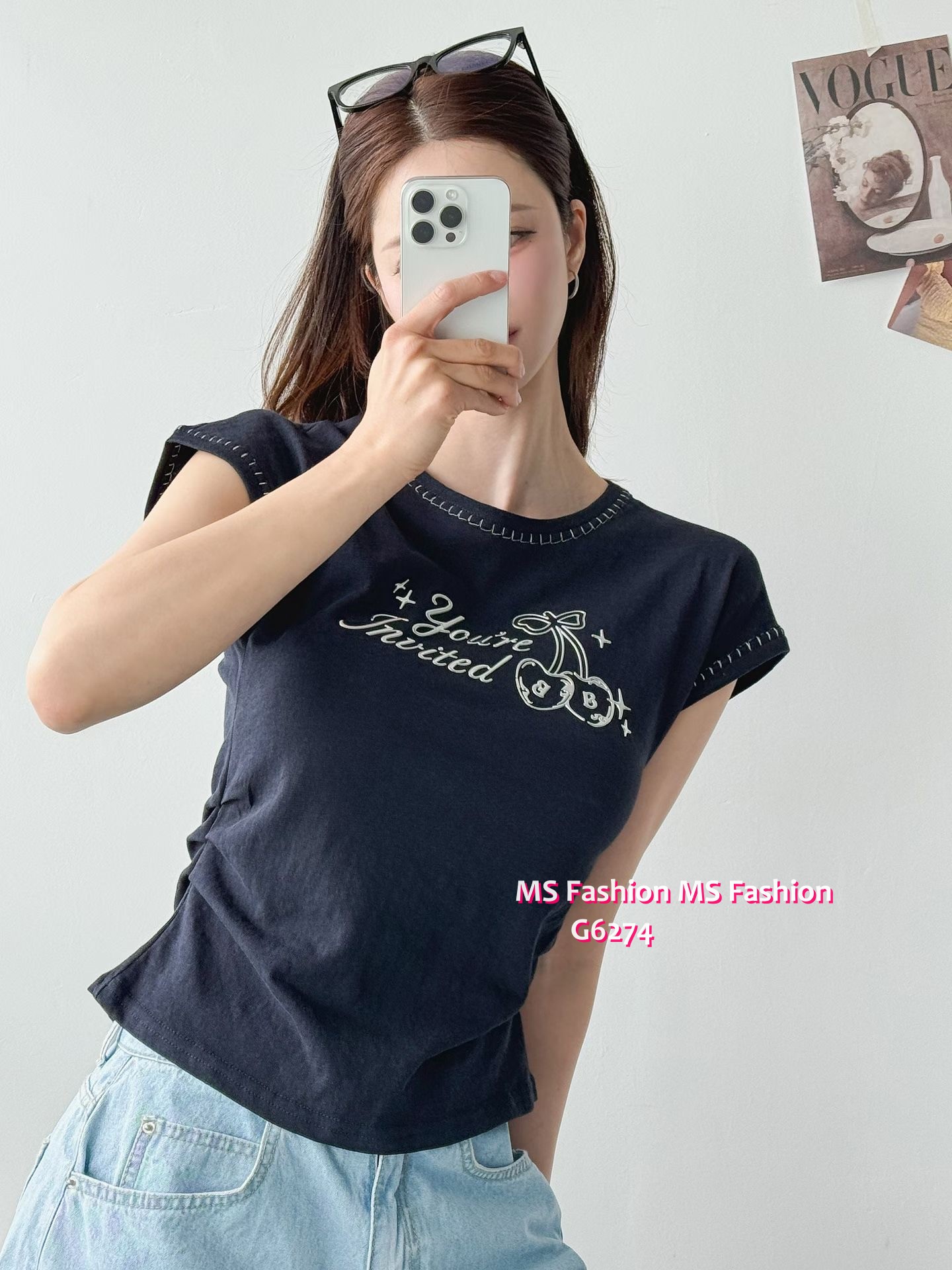 G6274 韓國🇰🇷型格tee仔