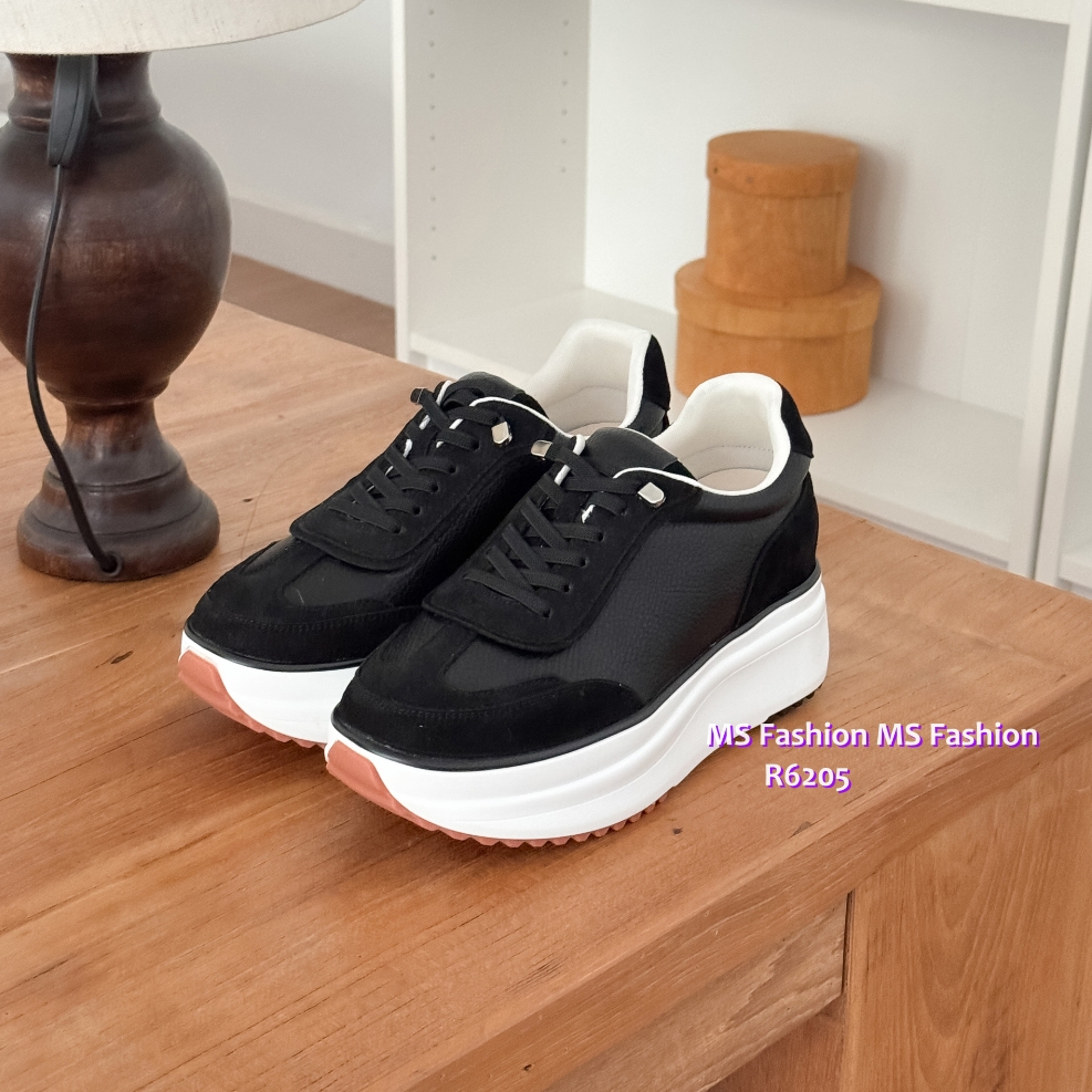 R6205 韓國🇰🇷真皮拼接Sneakers