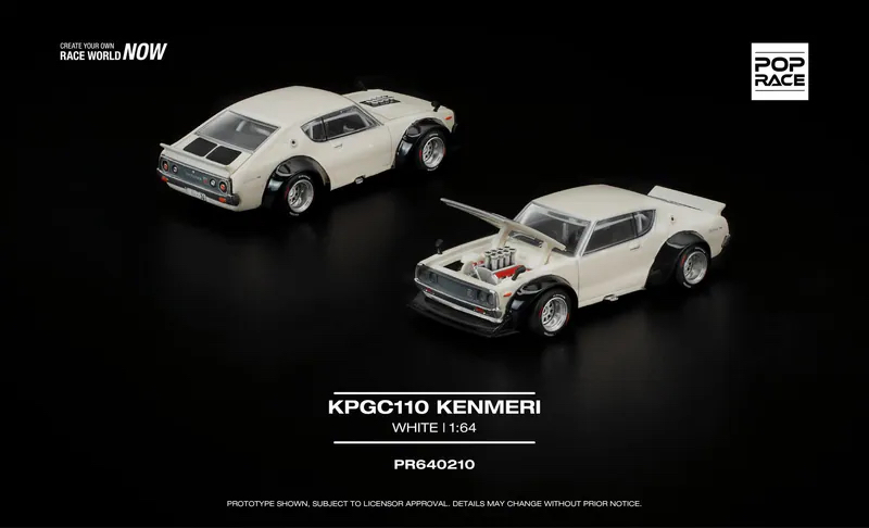 (預訂 Pre Order) POPRACE  ( PR640210 ) KPGC110 KENMERI WHITE